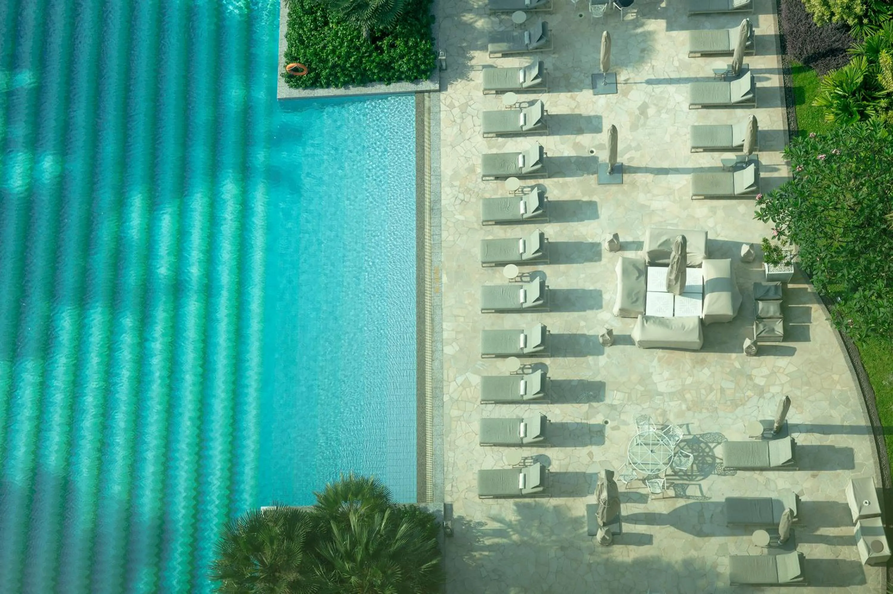 Pool view in Hotel Mulia Senayan, Jakarta