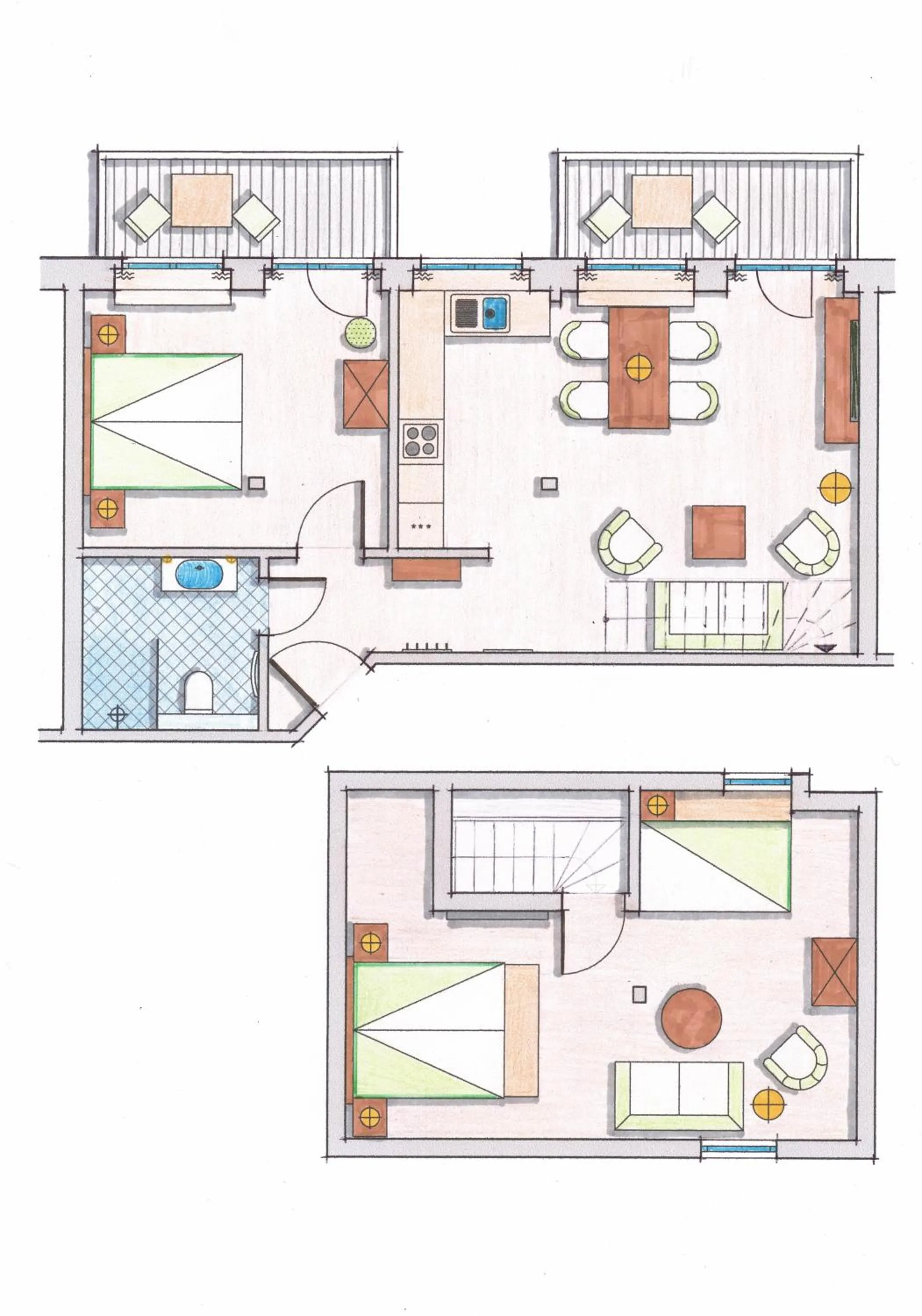 Floor plan in Suite Hotel Binz Familienhotel Rügen