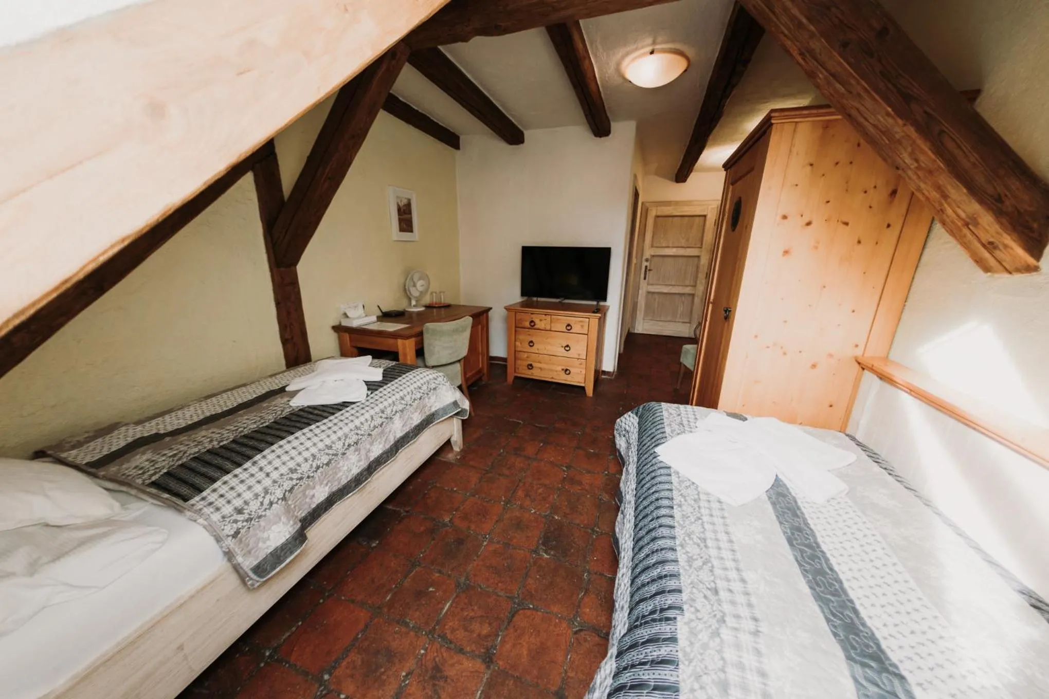 Twin Room - single occupancy in Hotel U Hrabenky