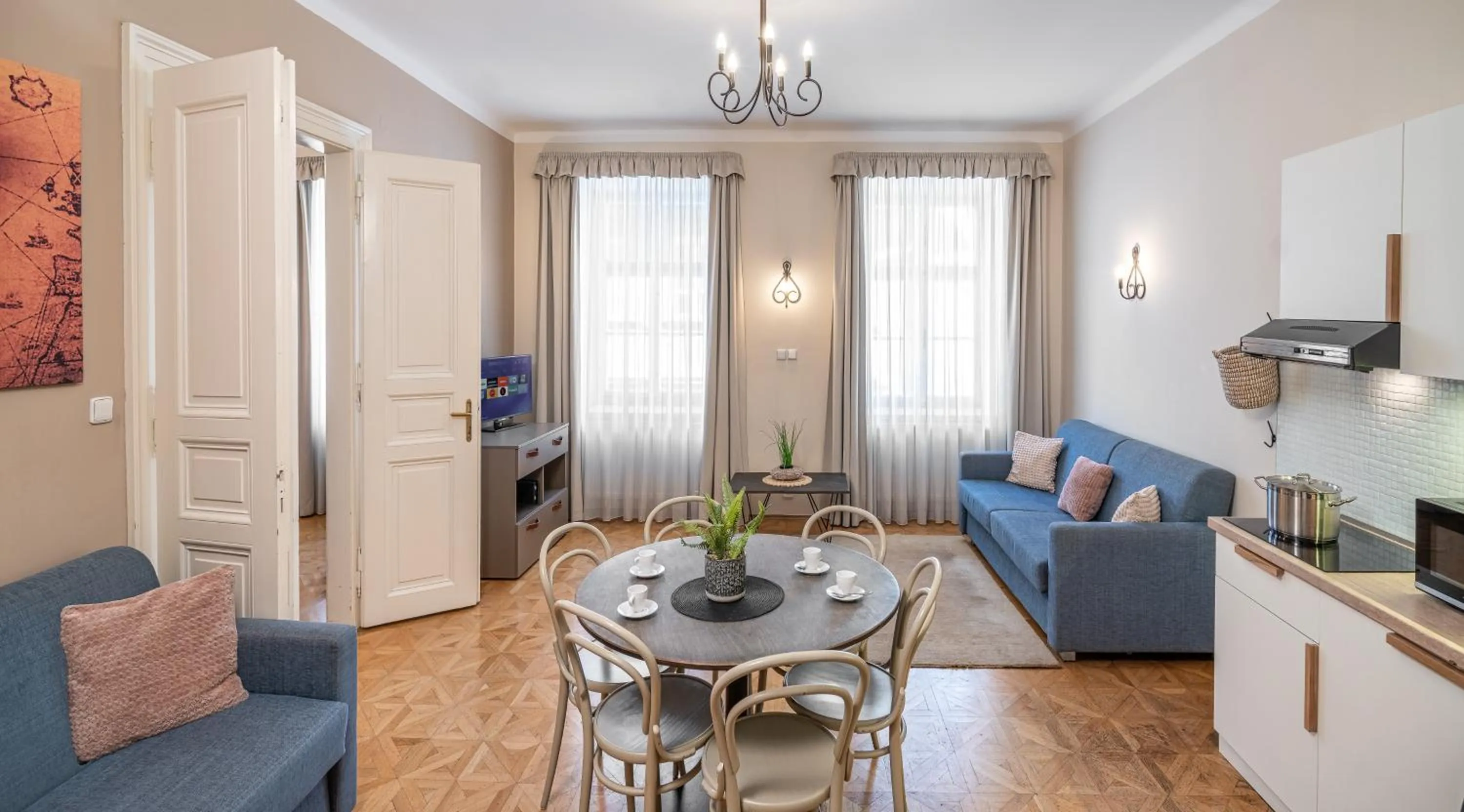 Living room in 6 Continents Apartments by Adrez