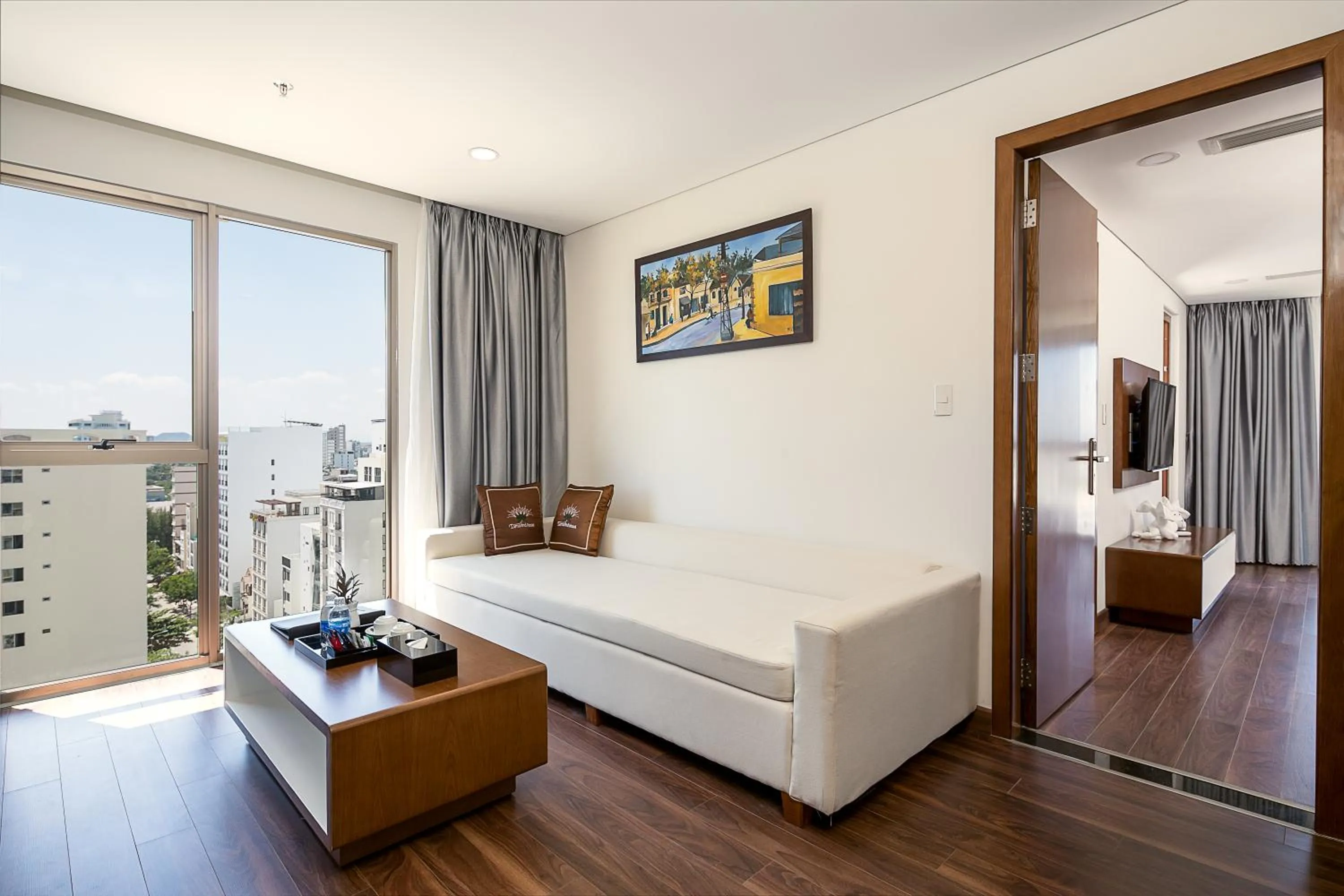 Living room in Tamarind Danang Beach Hotel