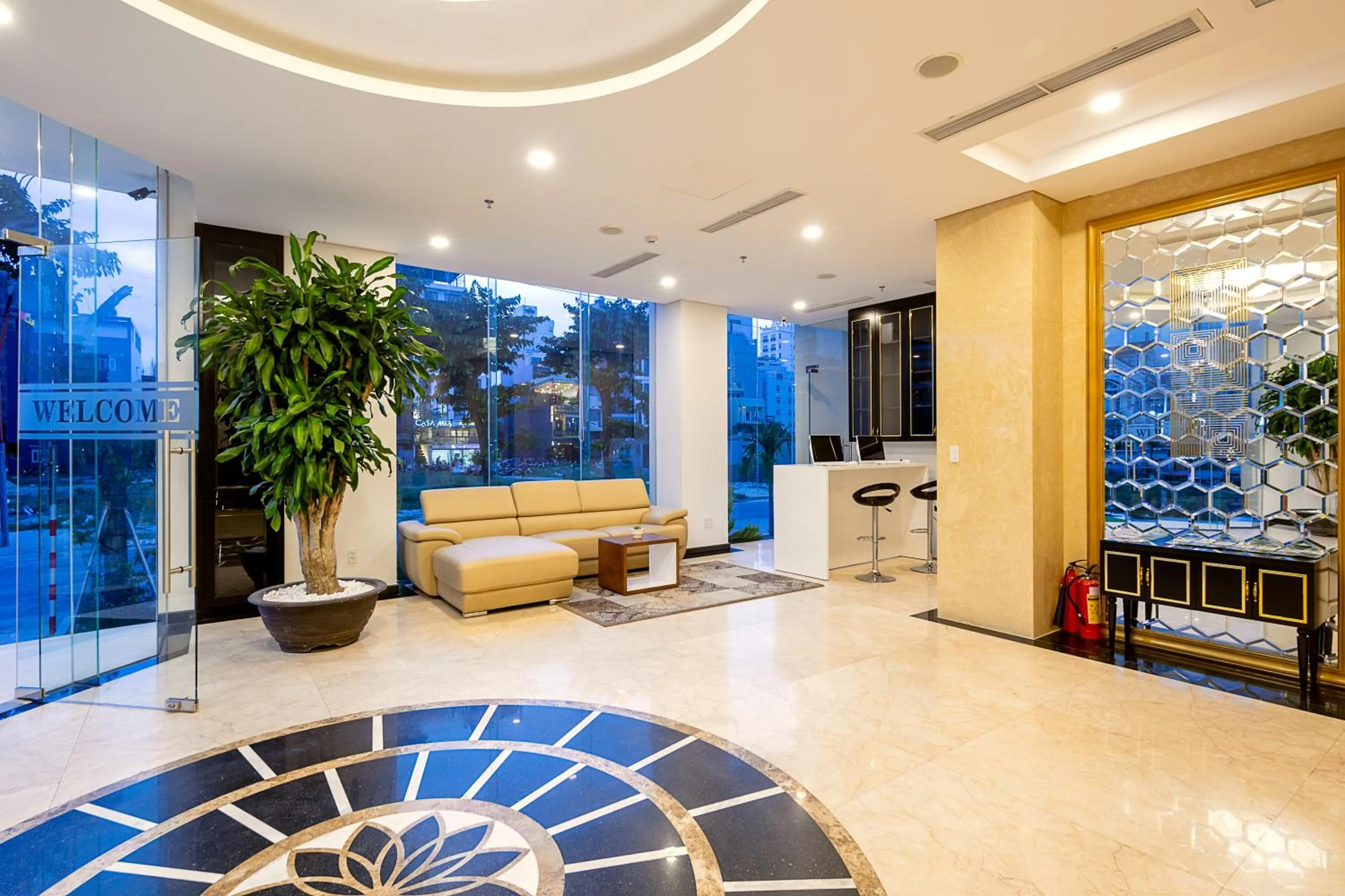 Seating area in Tamarind Danang Beach Hotel