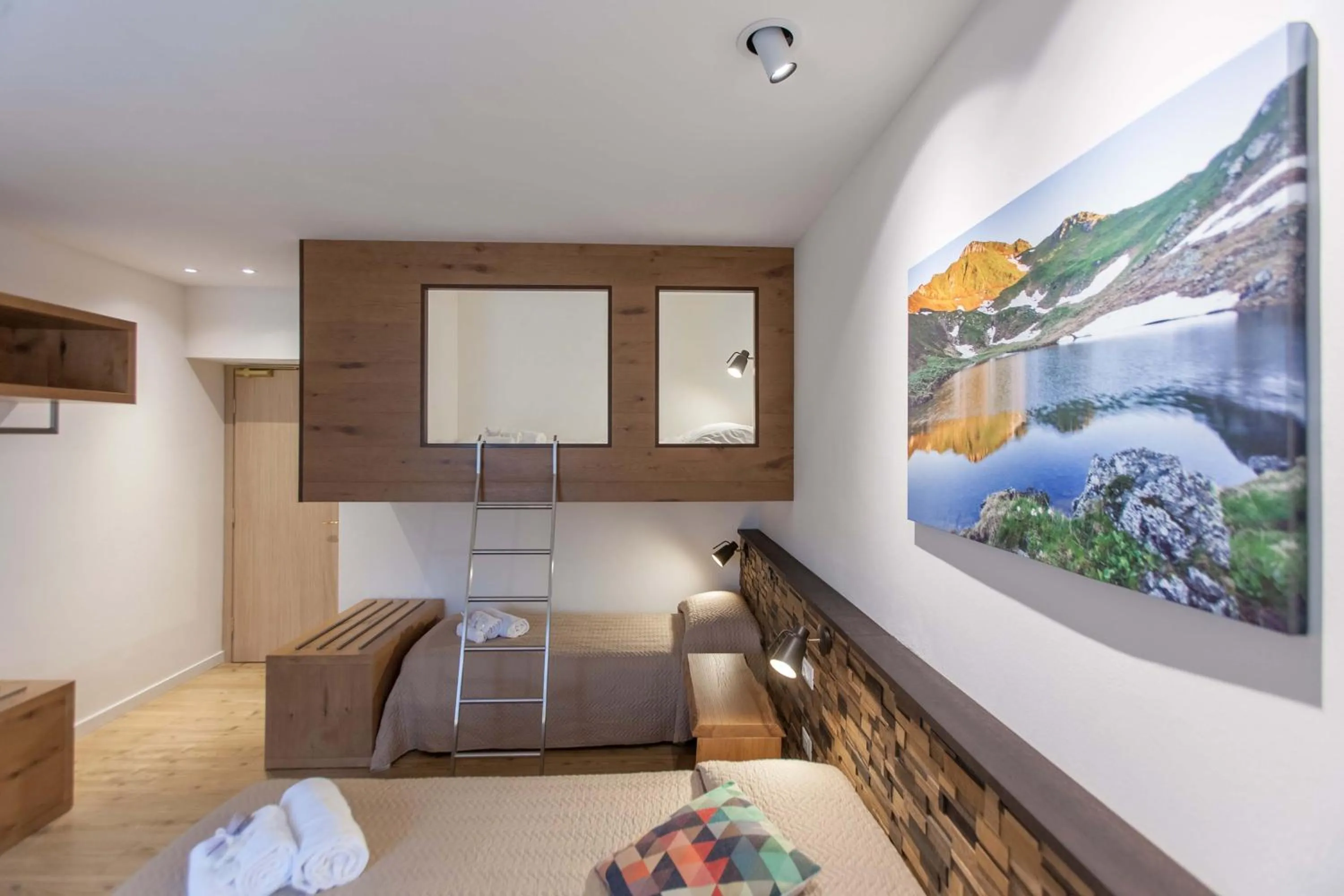 Bed in Grand Hotel Gortani