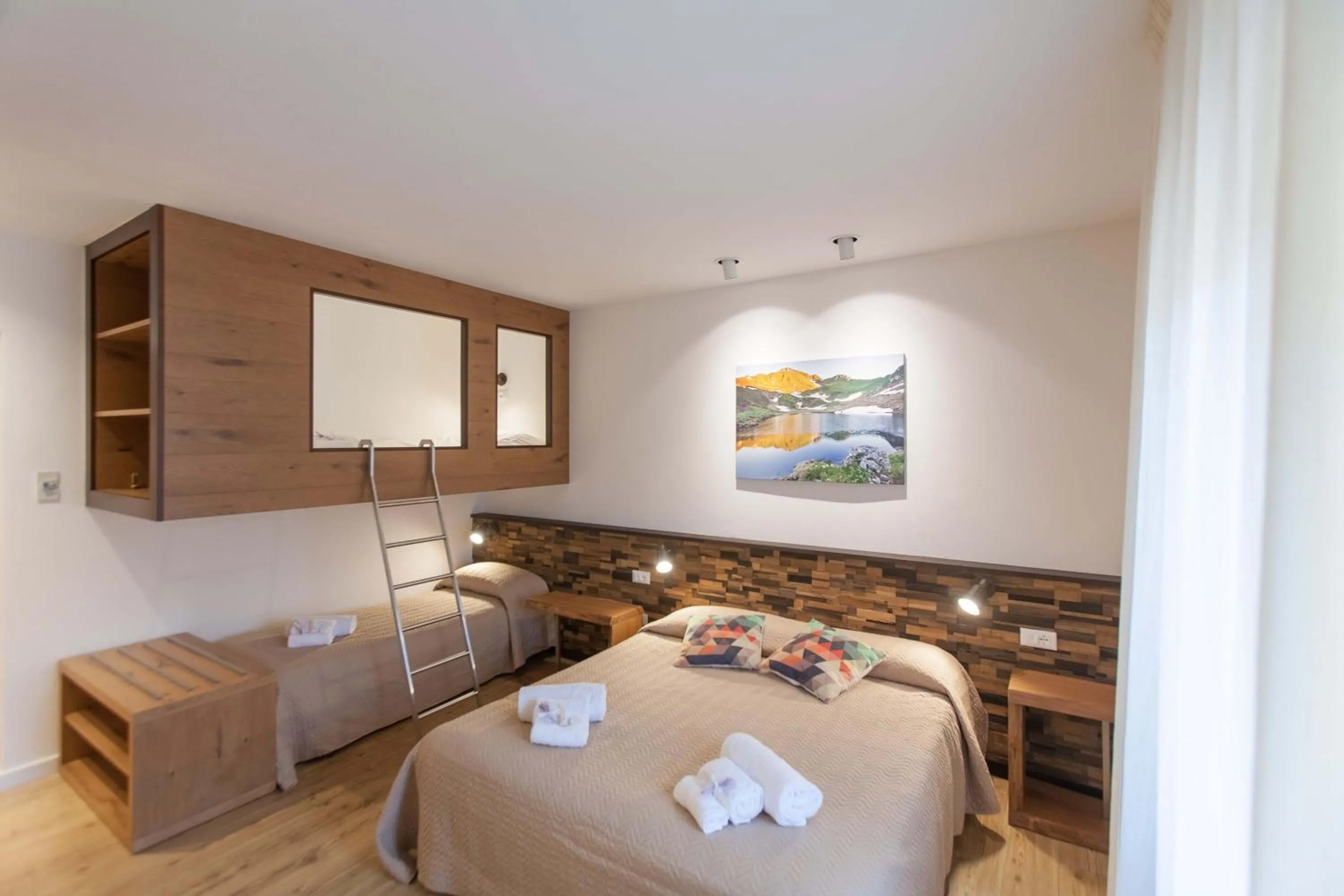 Bed in Grand Hotel Gortani