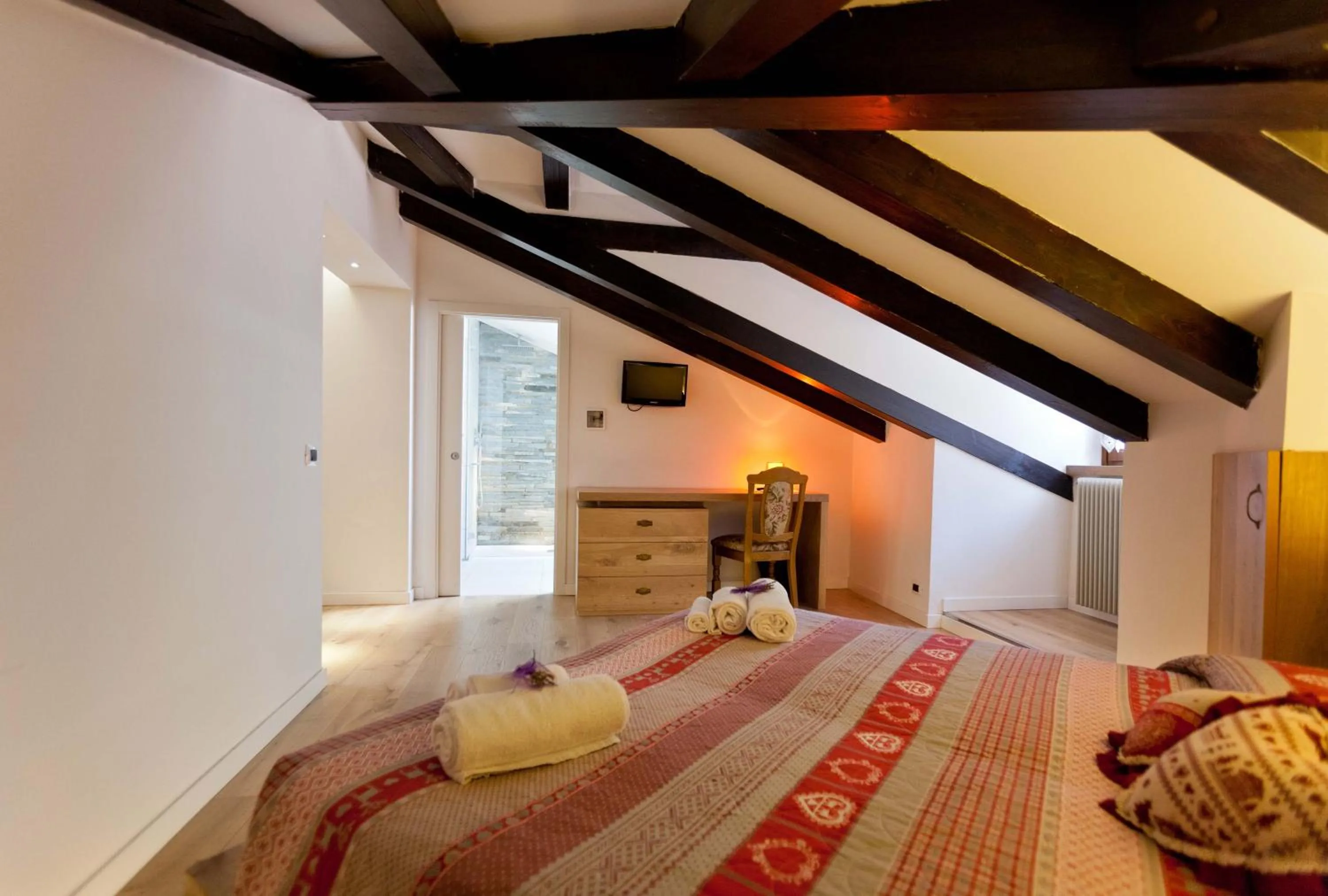 Bed in Grand Hotel Gortani