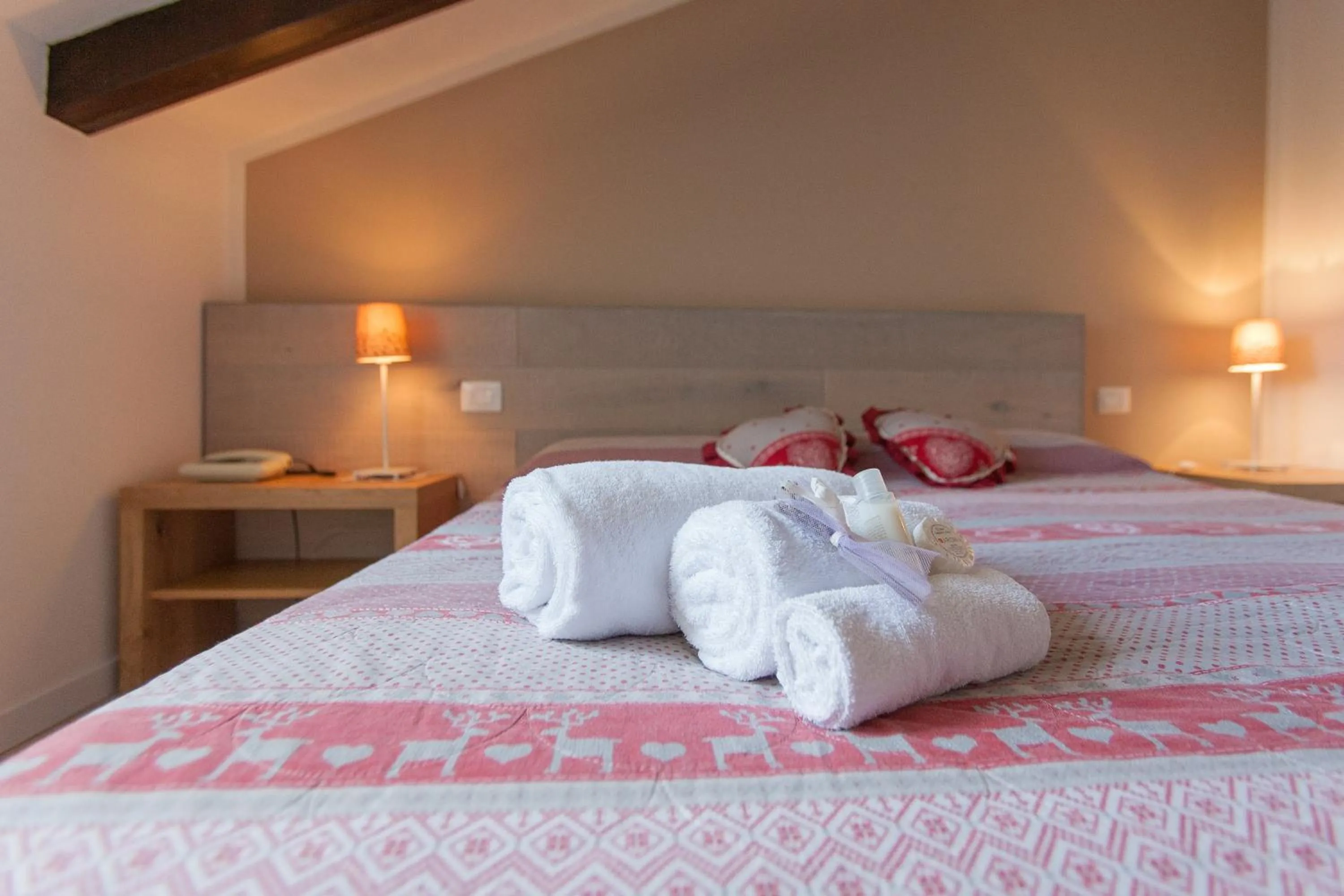 Bed in Grand Hotel Gortani