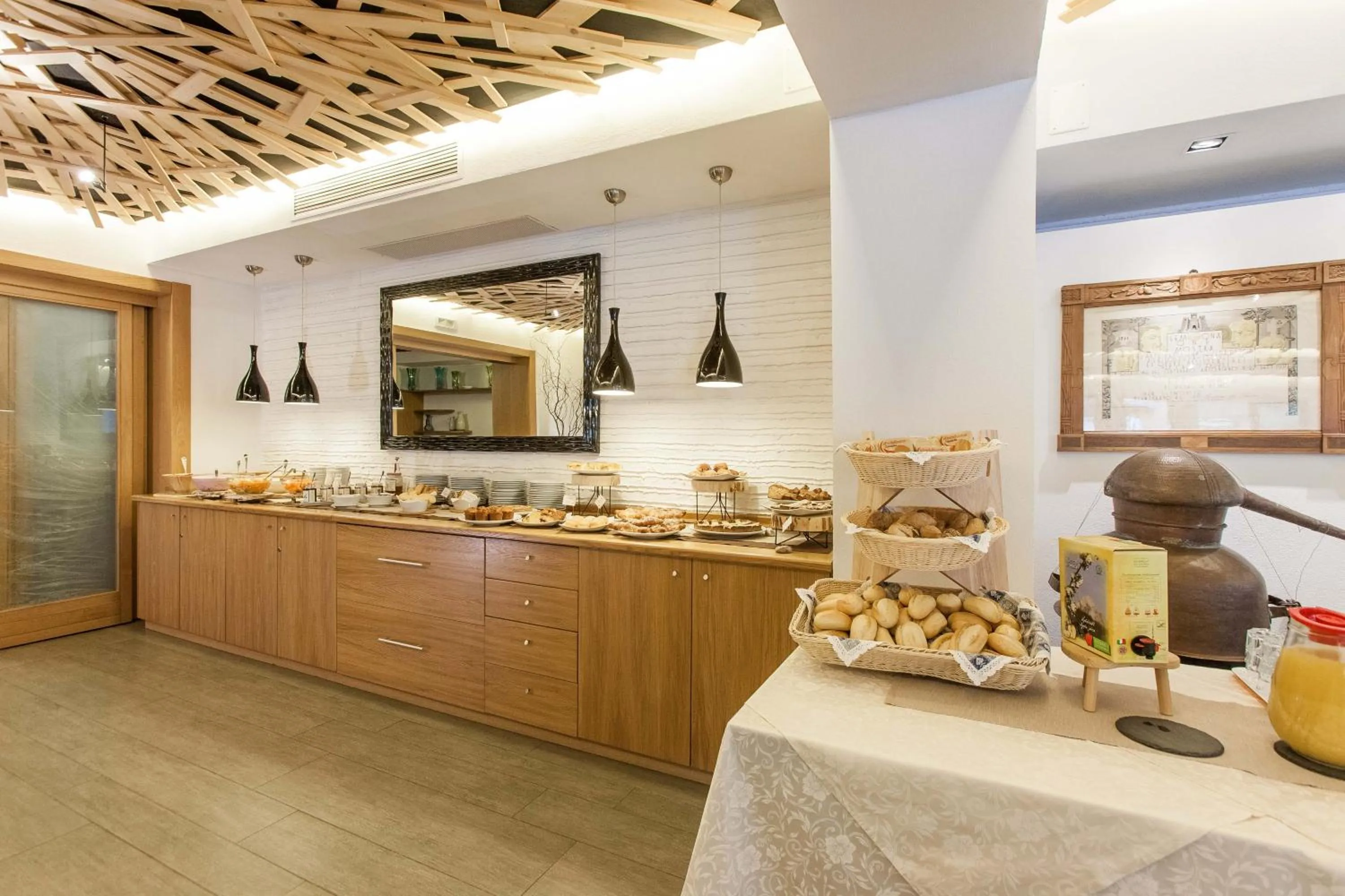 Continental breakfast in Grand Hotel Gortani