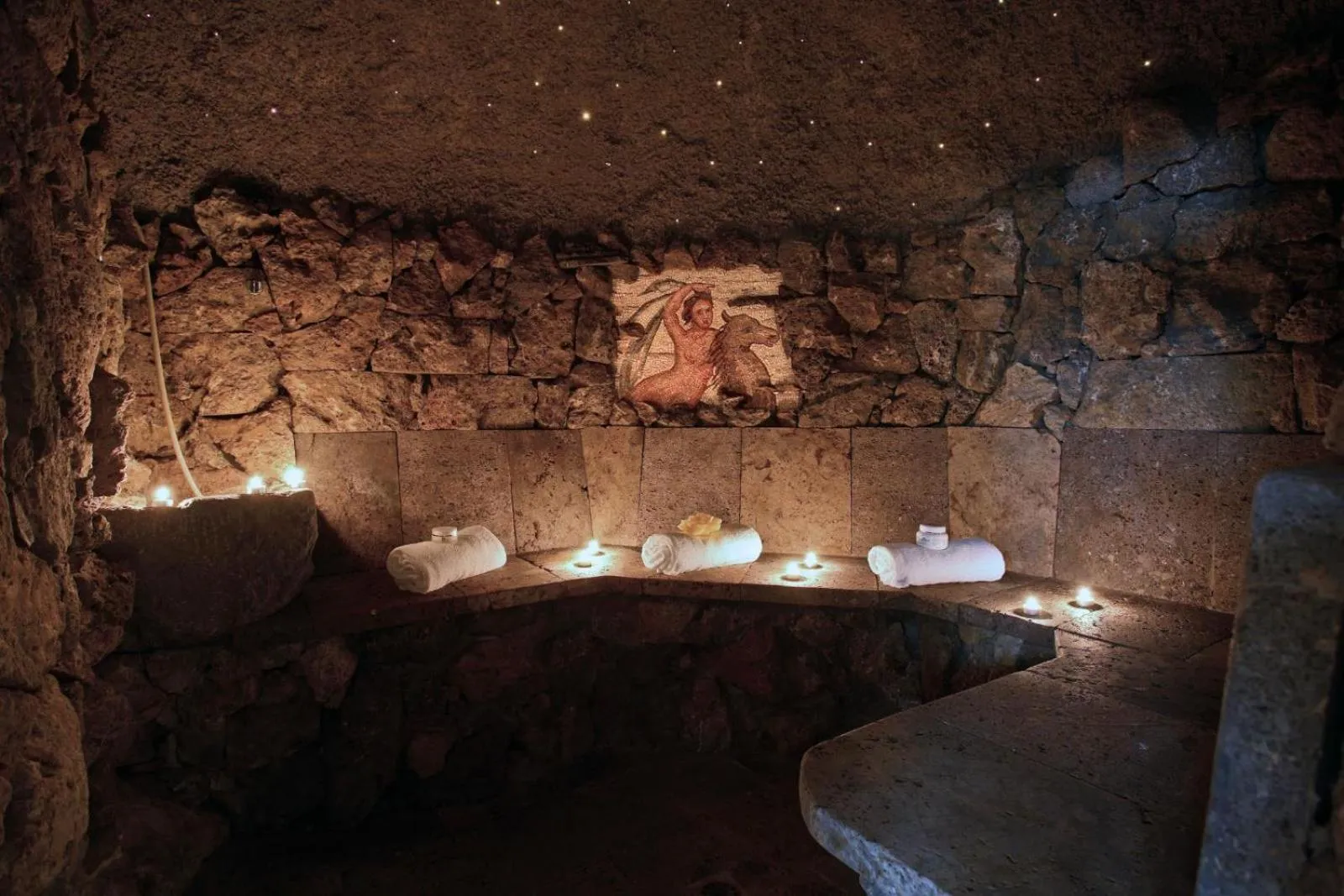 Steam room in Grand Hotel Gortani