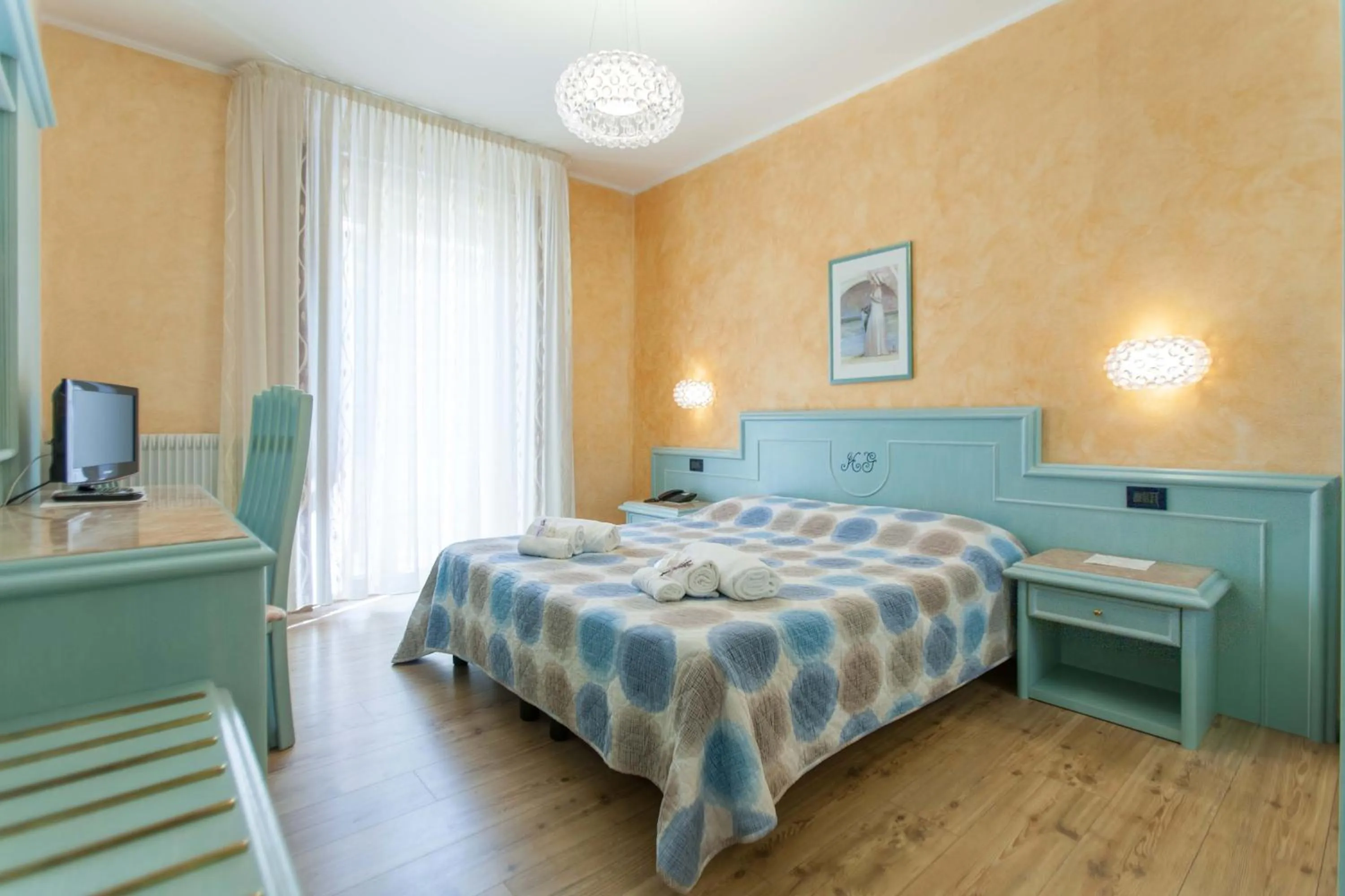 Bed in Grand Hotel Gortani