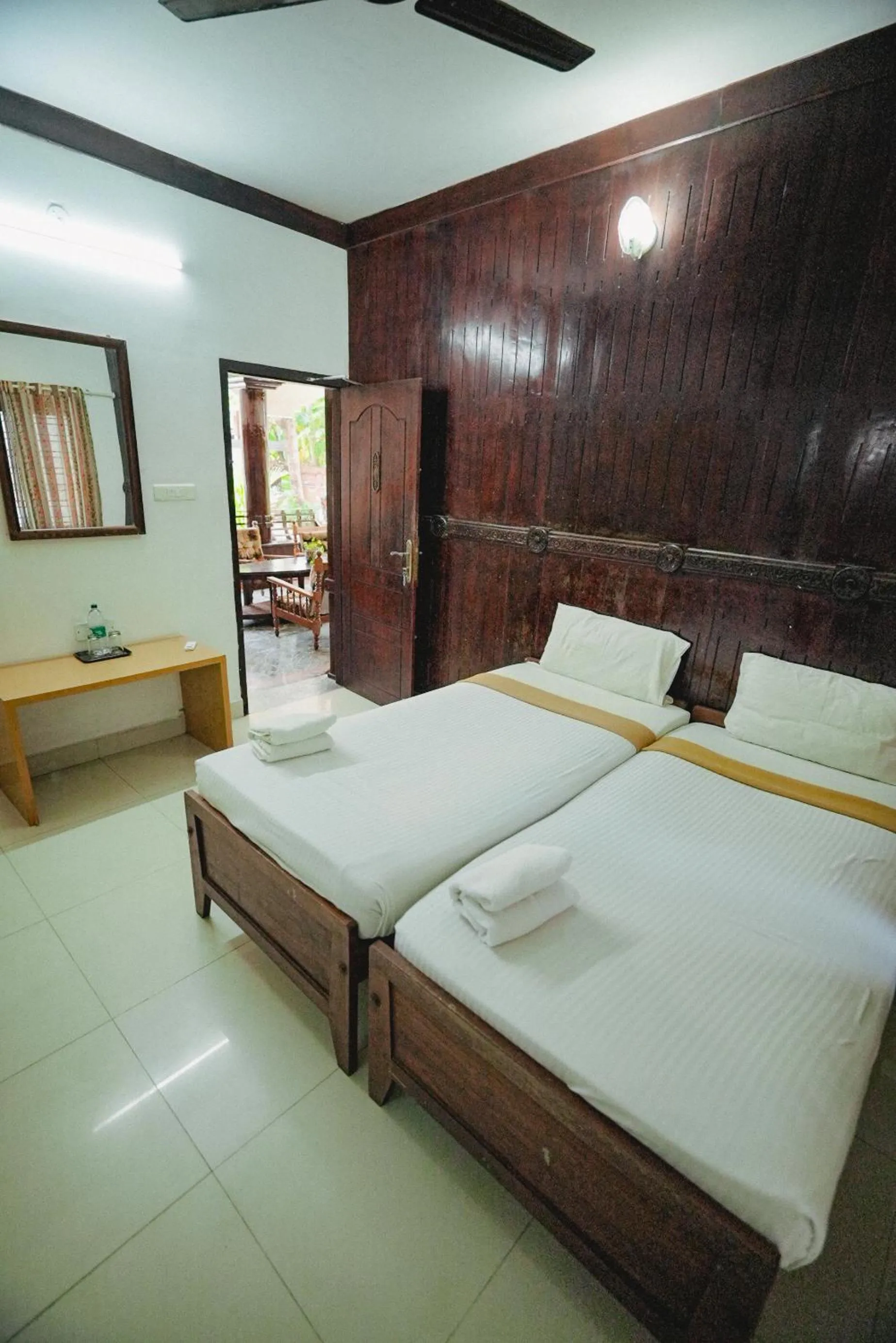 Bed in Raja Park Beach Resort