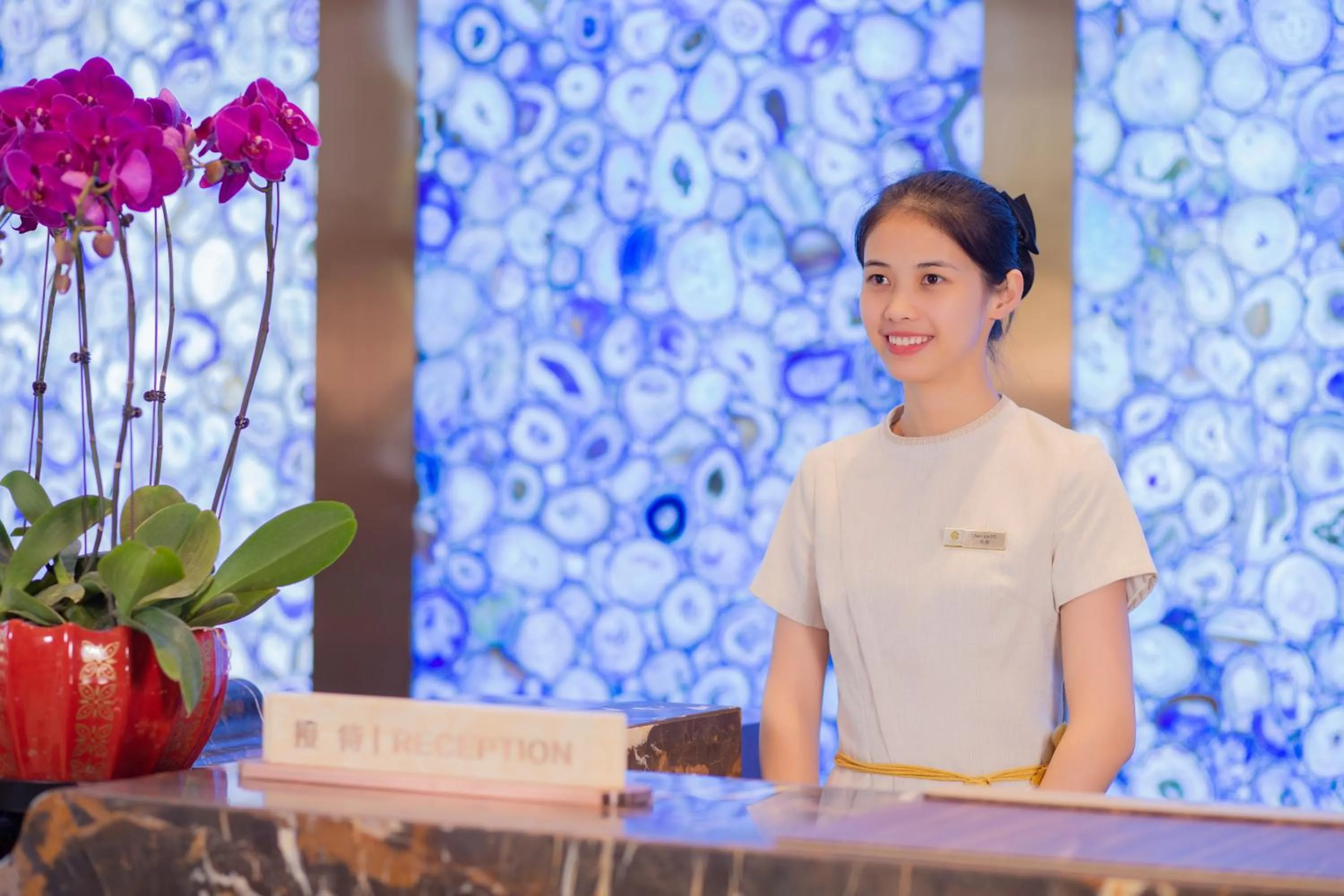 Staff in YueXin Tomorrow Hotel Sanya