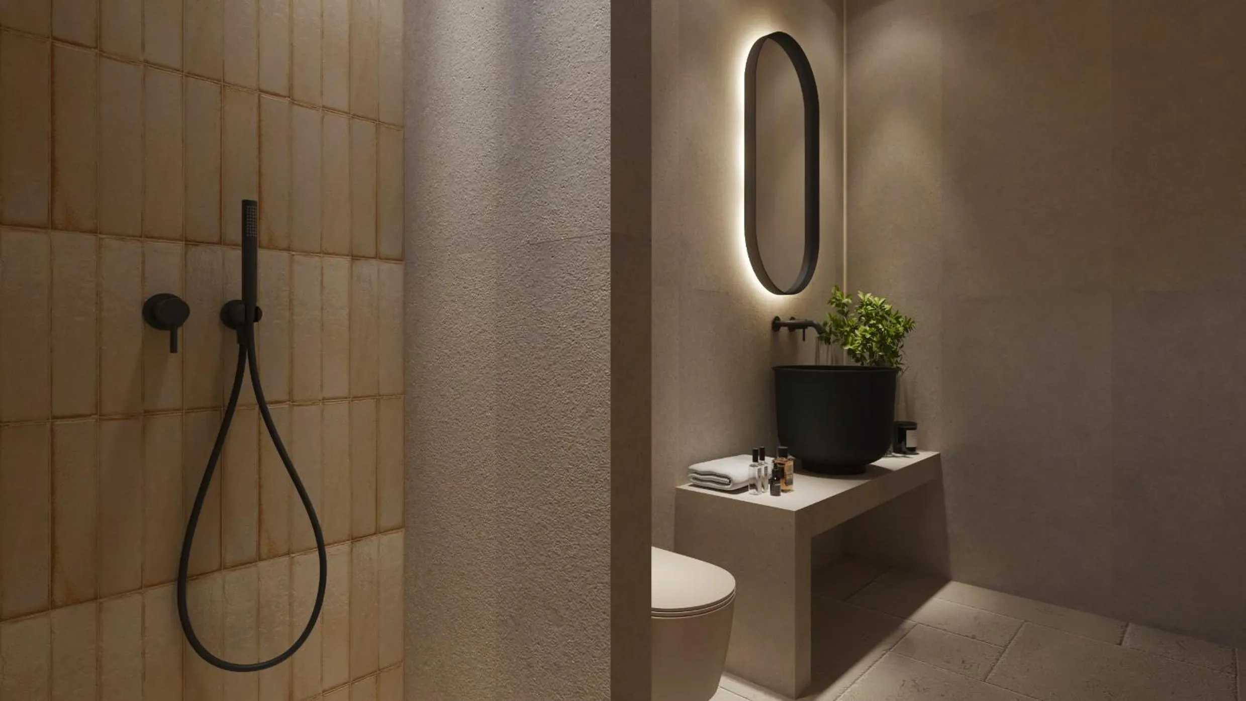 Shower in Melidron Hotel Suites Villas