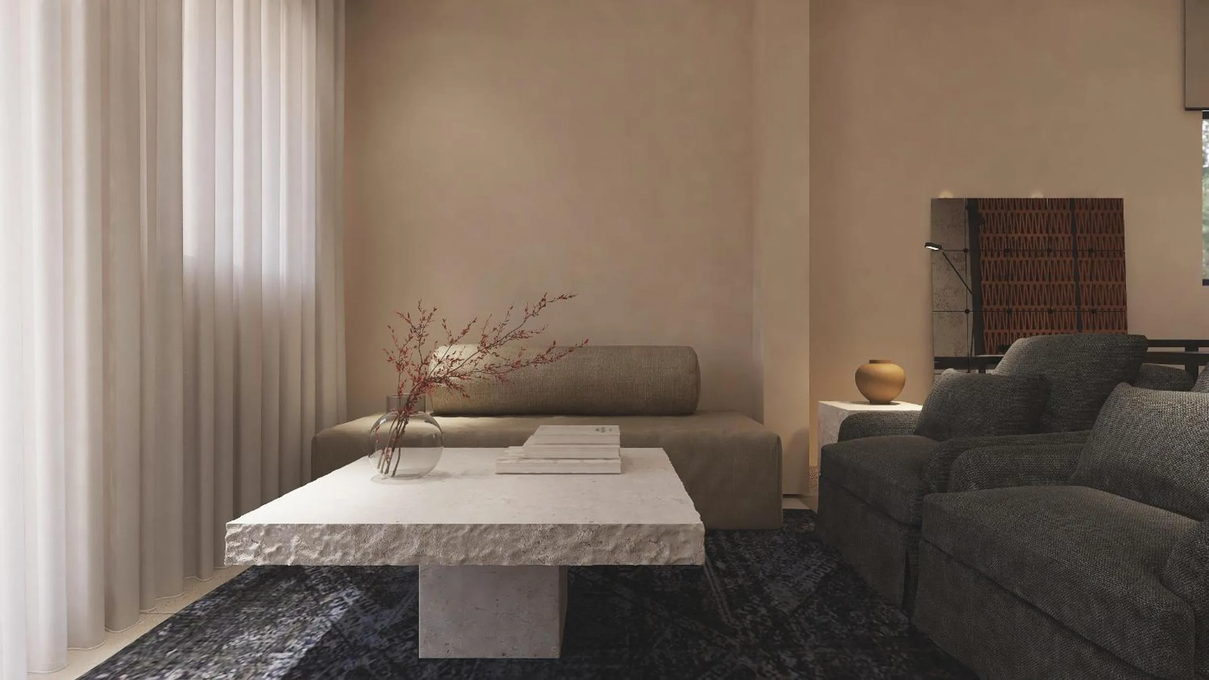 Living room in Melidron Hotel Suites Villas