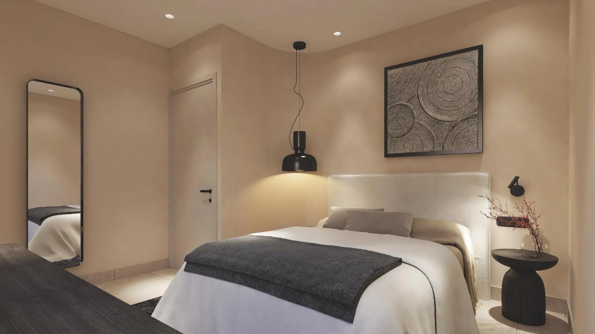 Bed in Melidron Hotel Suites Villas