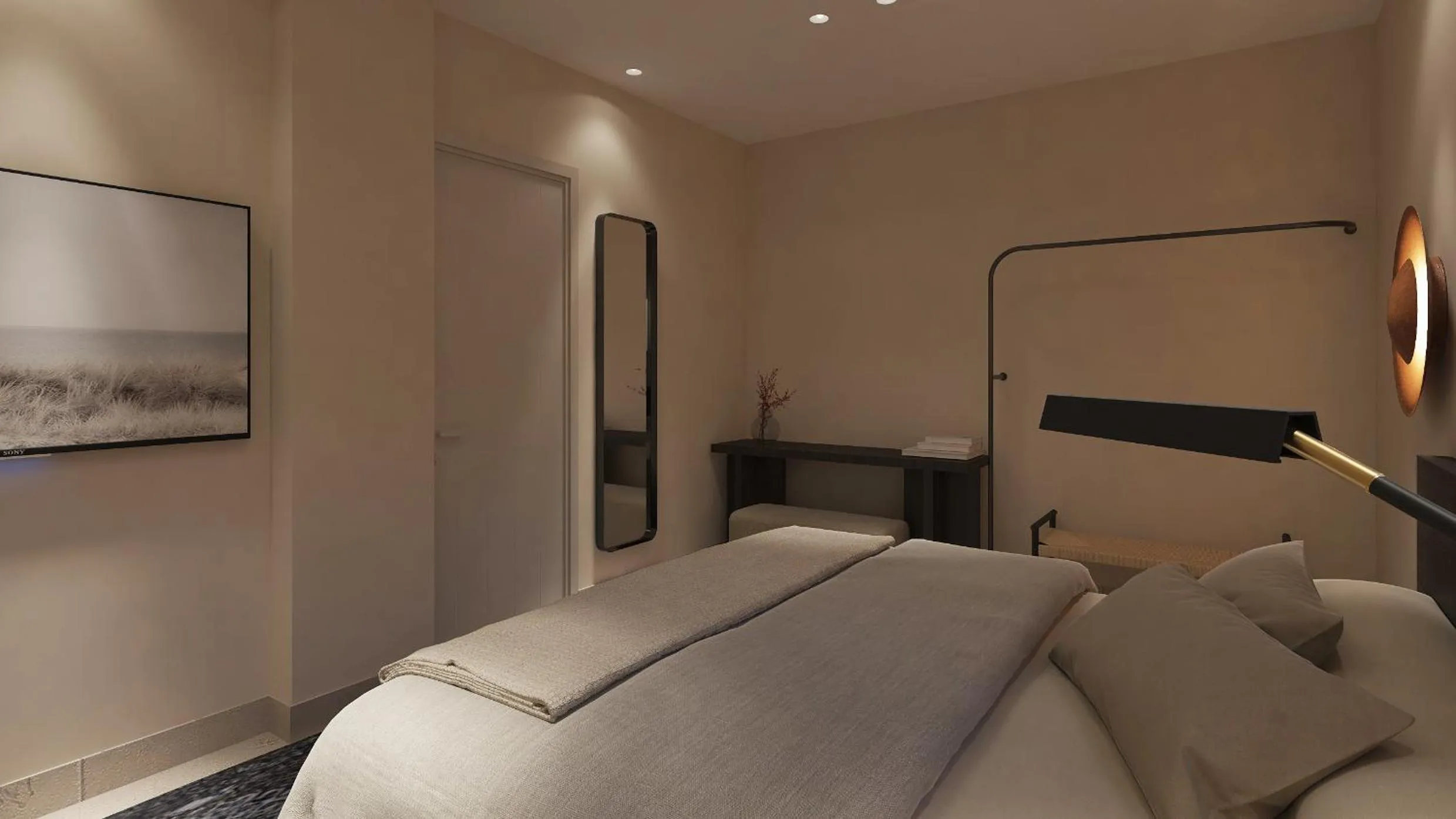 Bed in Melidron Hotel Suites Villas