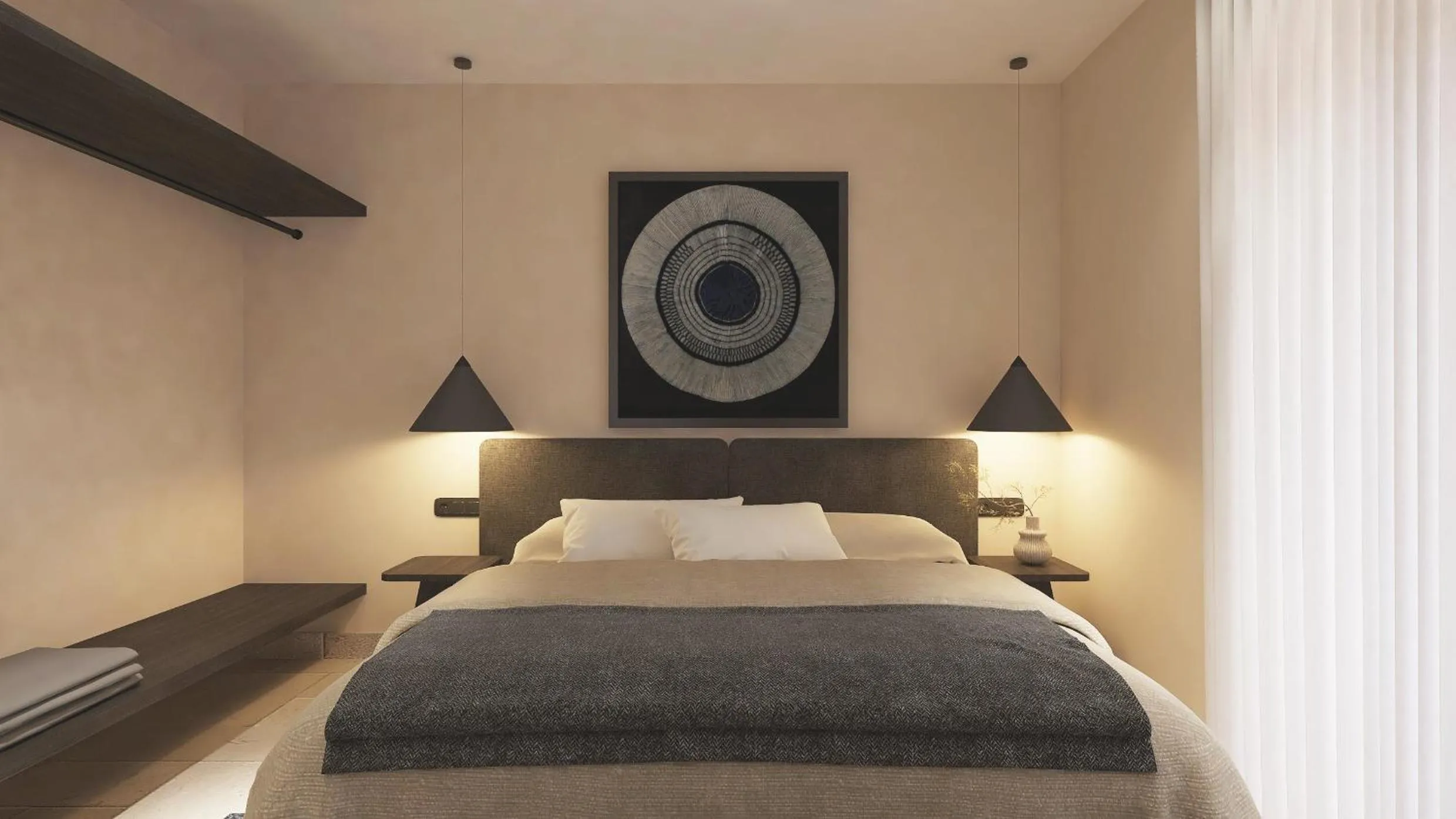 Bed in Melidron Hotel Suites Villas