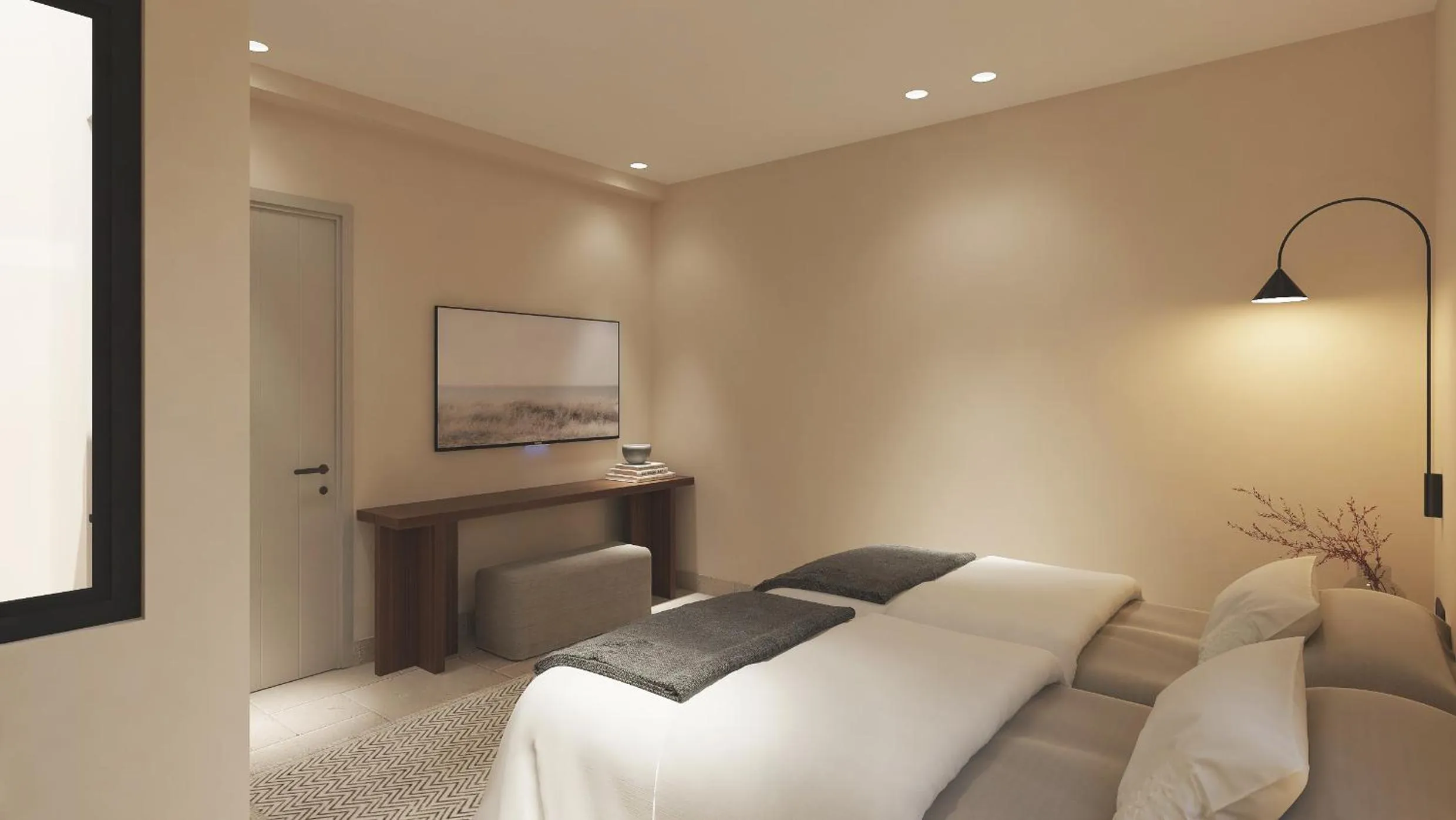 Bed in Melidron Hotel Suites Villas