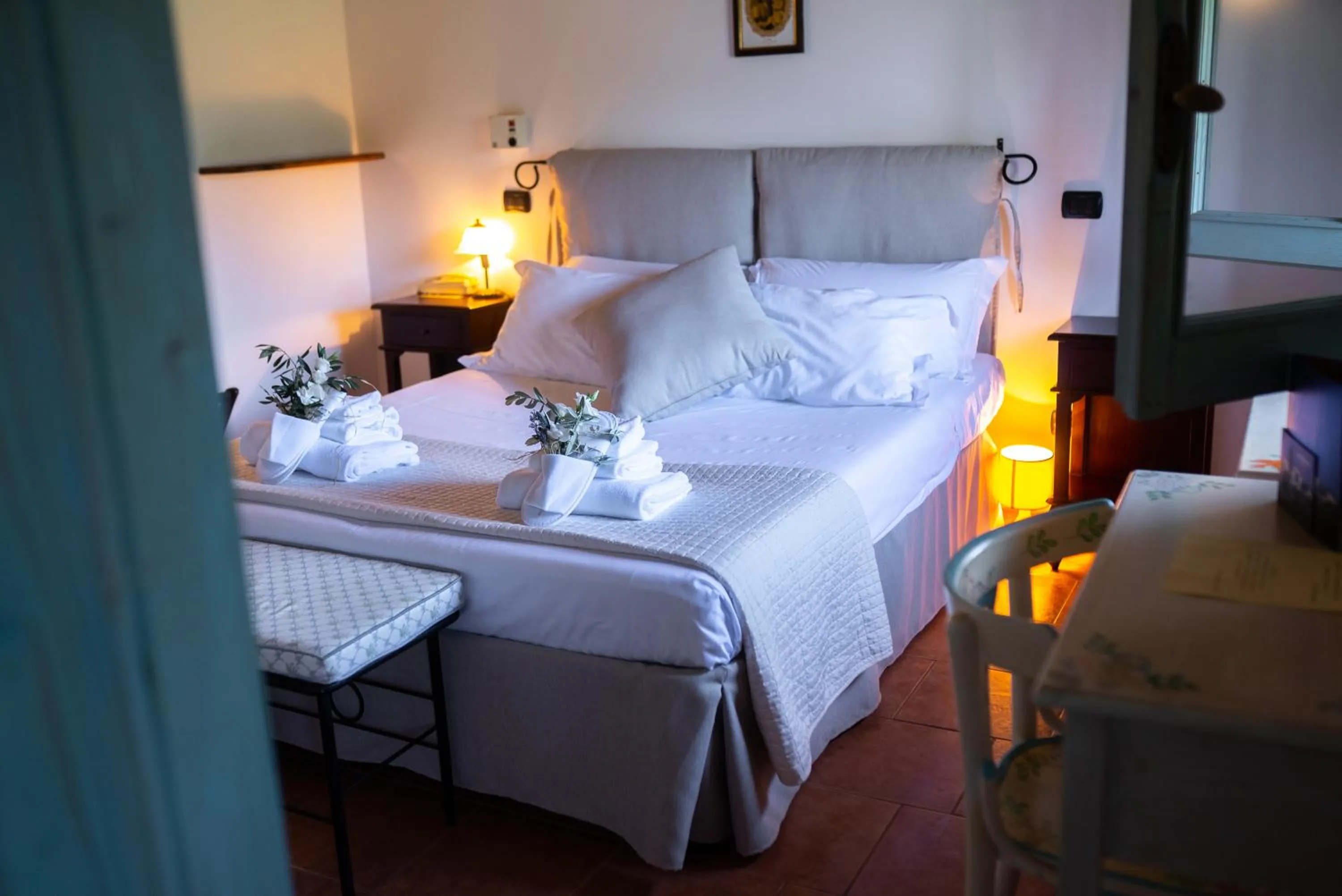 Bed in Masseria Montepaolo Dimora di Charme