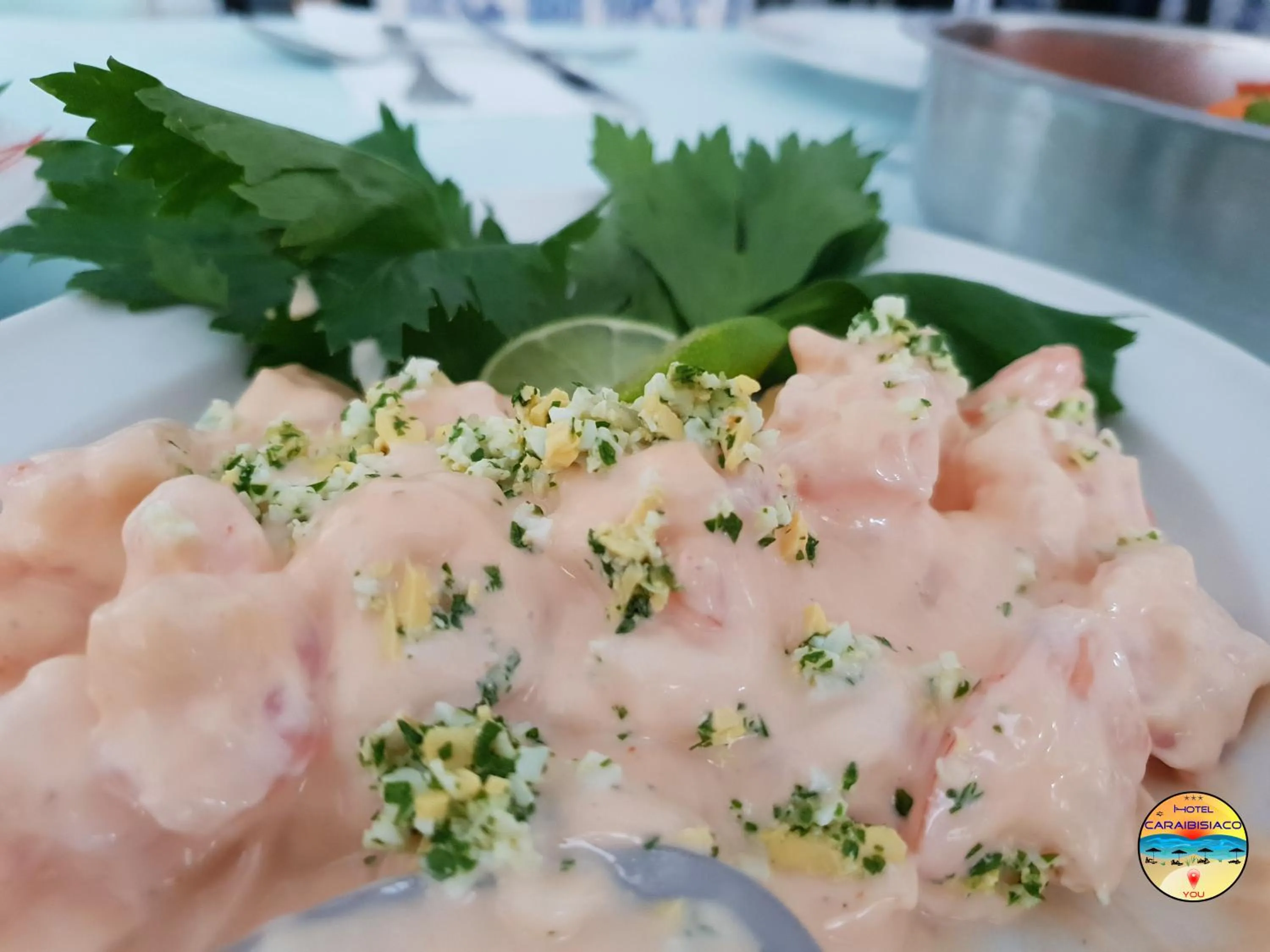 Food close-up in Hotel Caraibisiaco sul mare