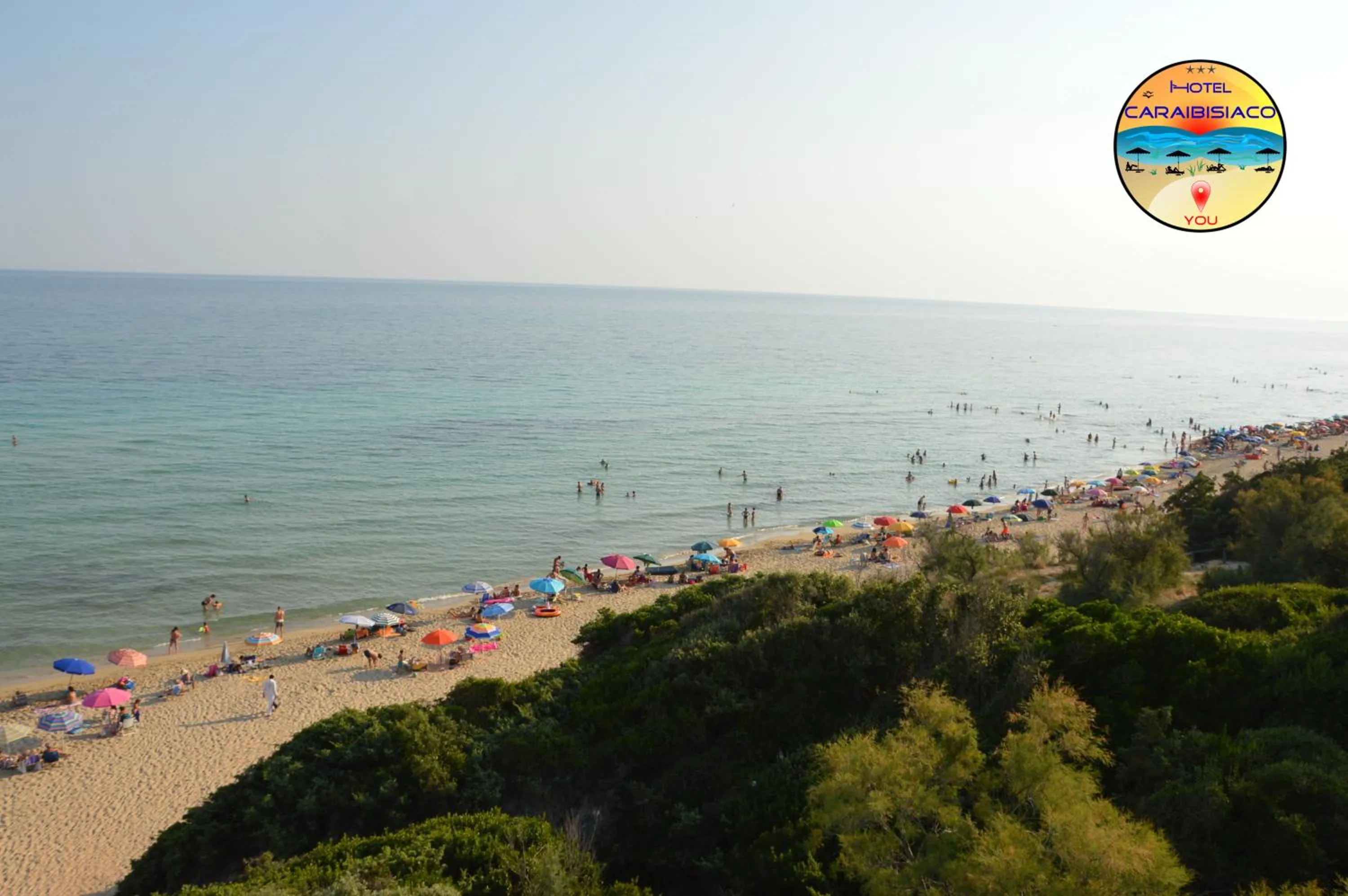 Bird's eye view in Hotel Caraibisiaco sul mare