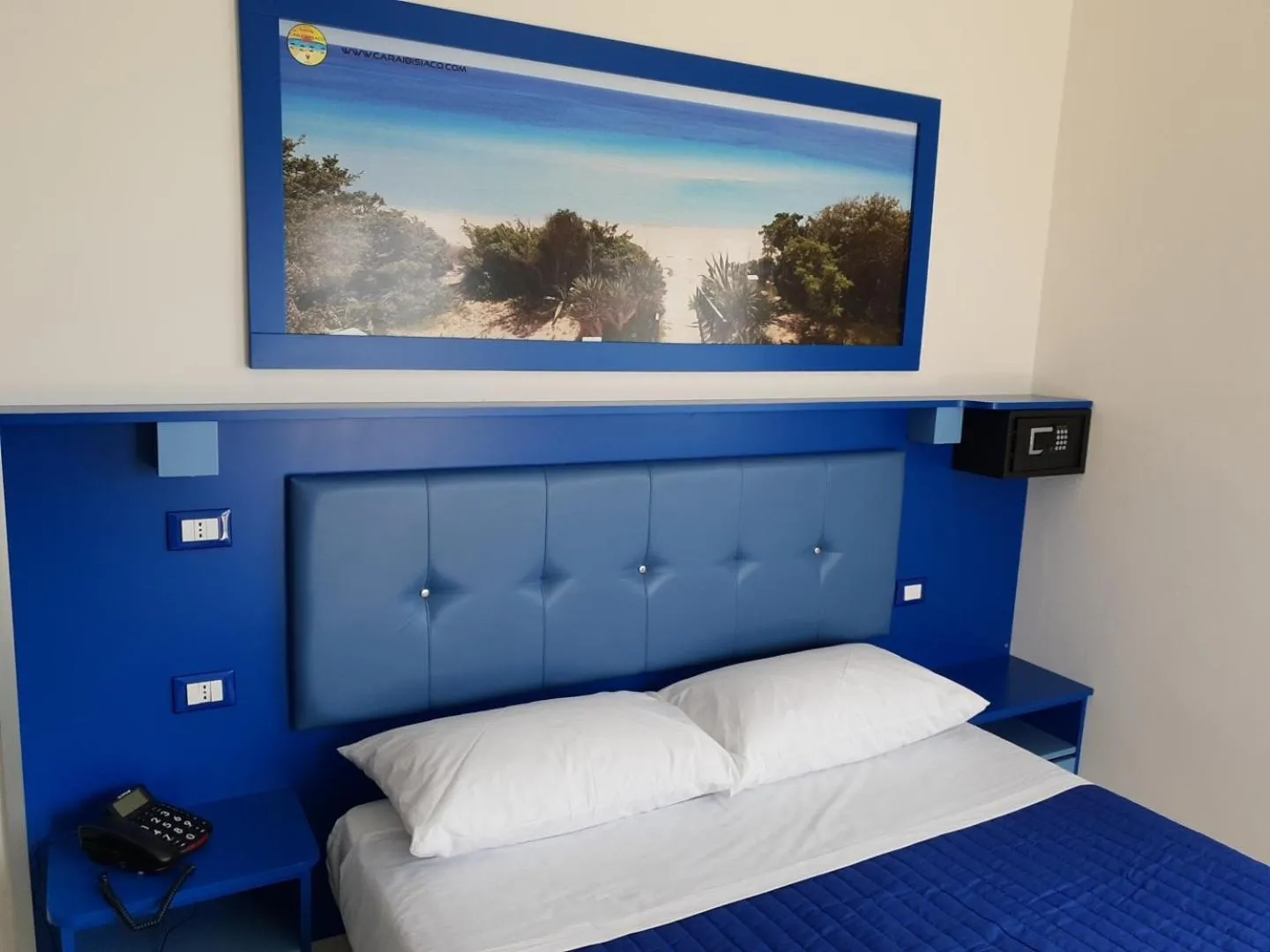 Bed in Hotel Caraibisiaco sul mare