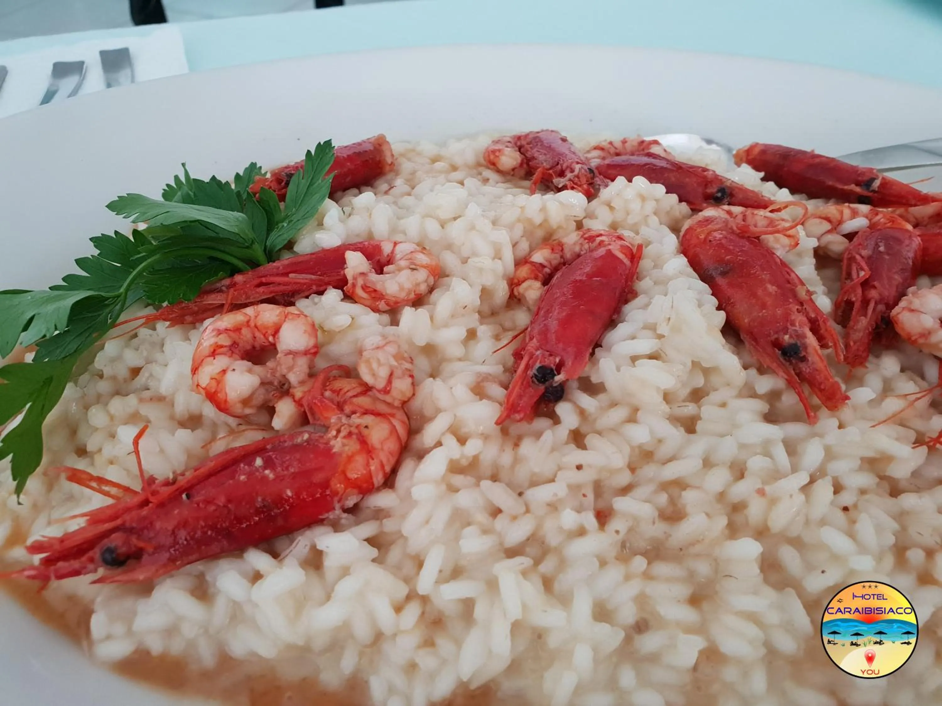 Food close-up in Hotel Caraibisiaco sul mare