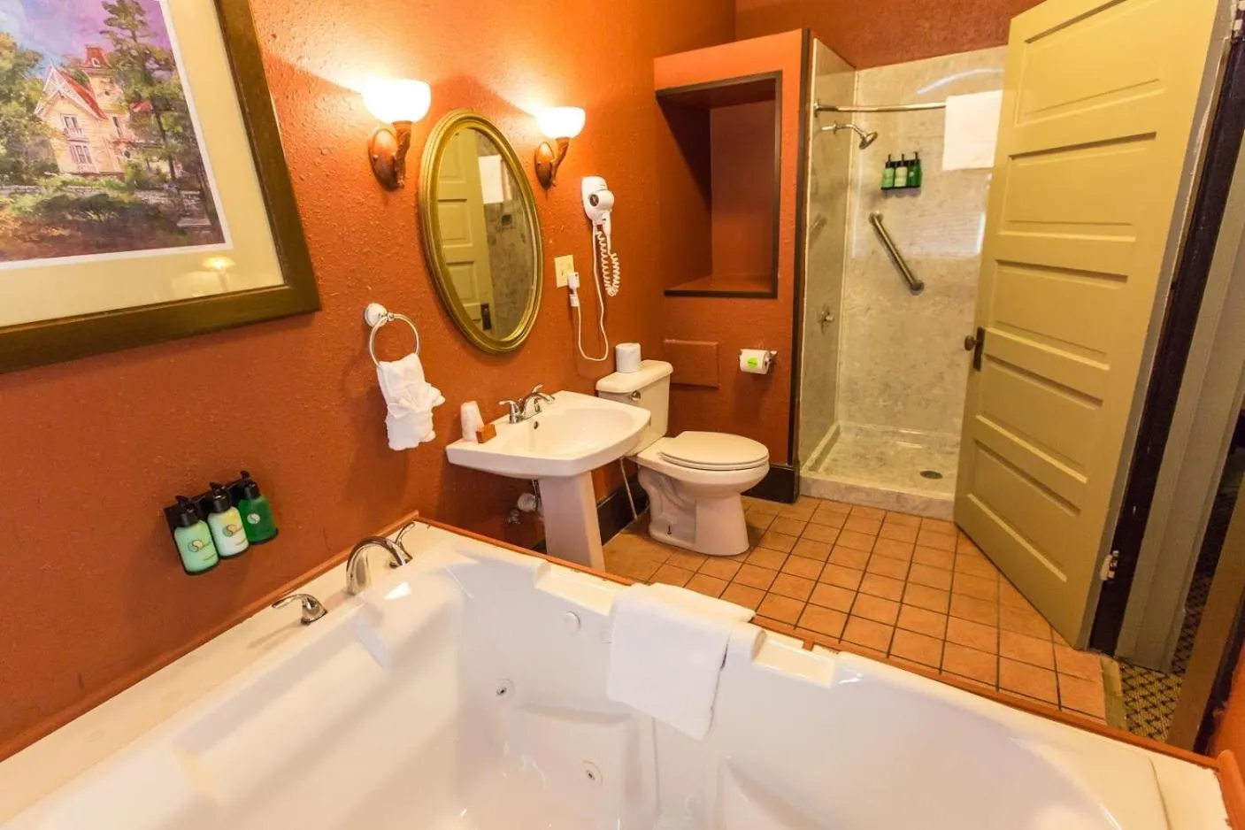 Bathroom in 1905 Basin Park Hotel