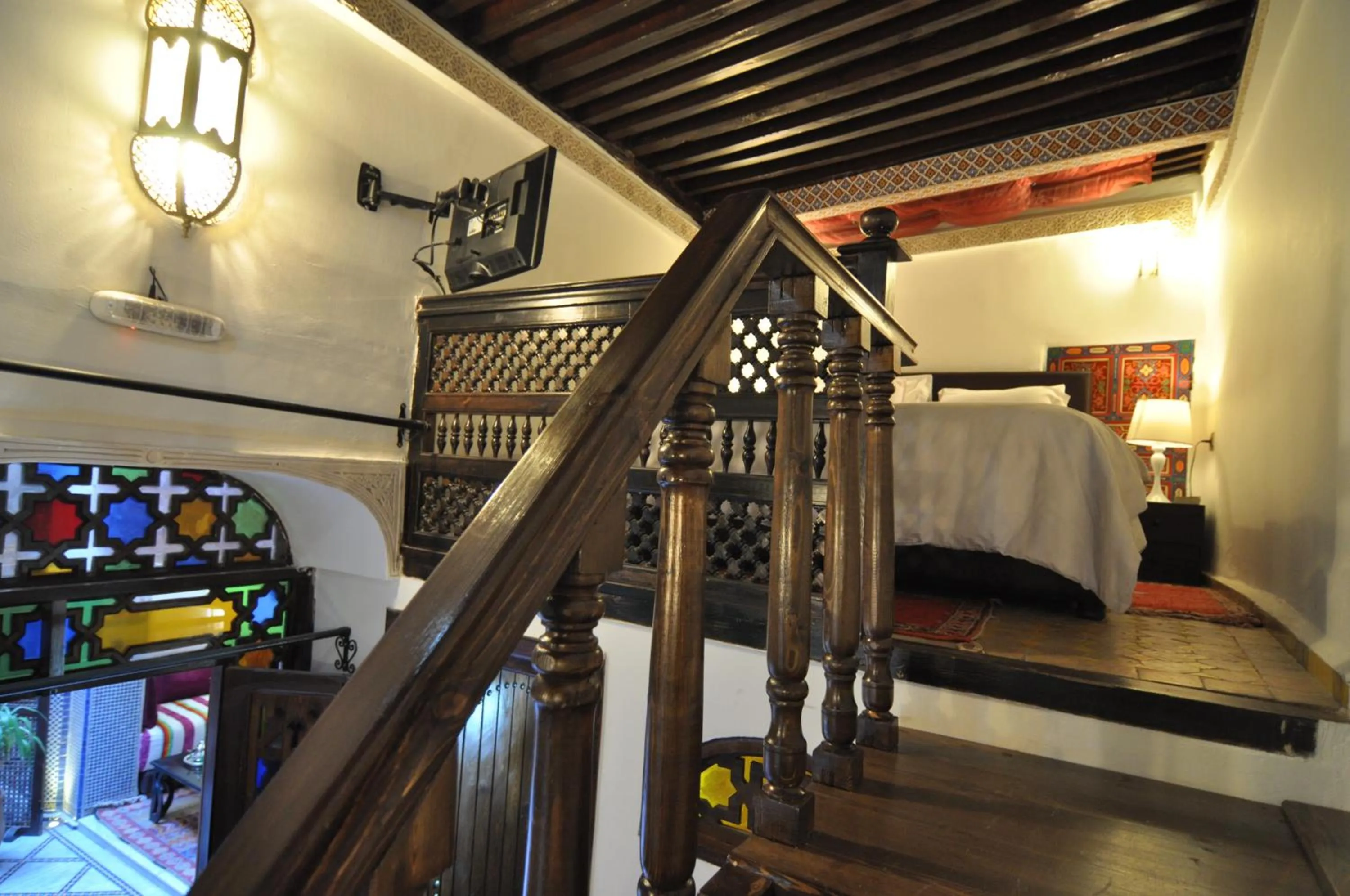 Decorative detail, Bed in Riad Adarissa