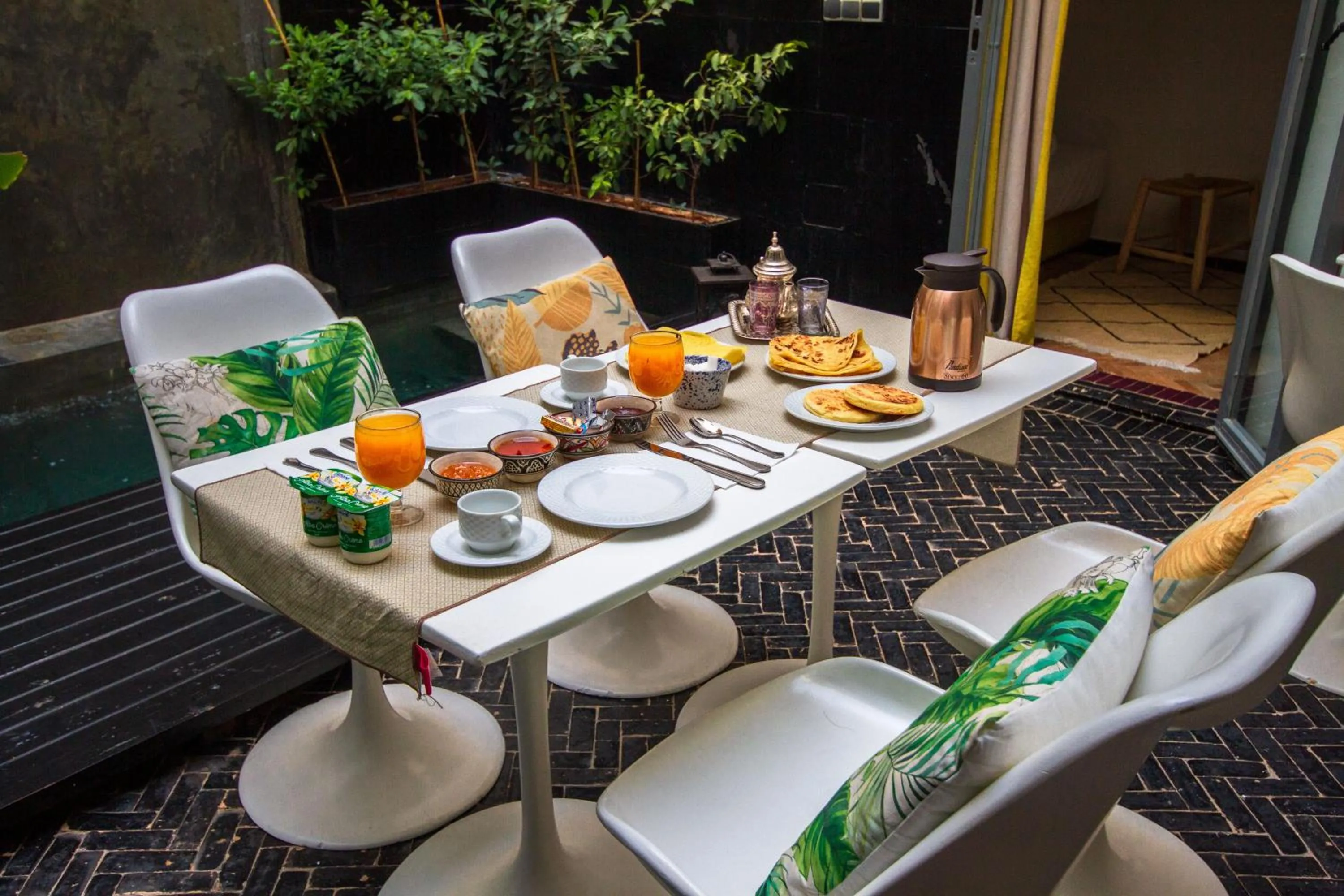Breakfast in Riad Les Jardins des Lilas