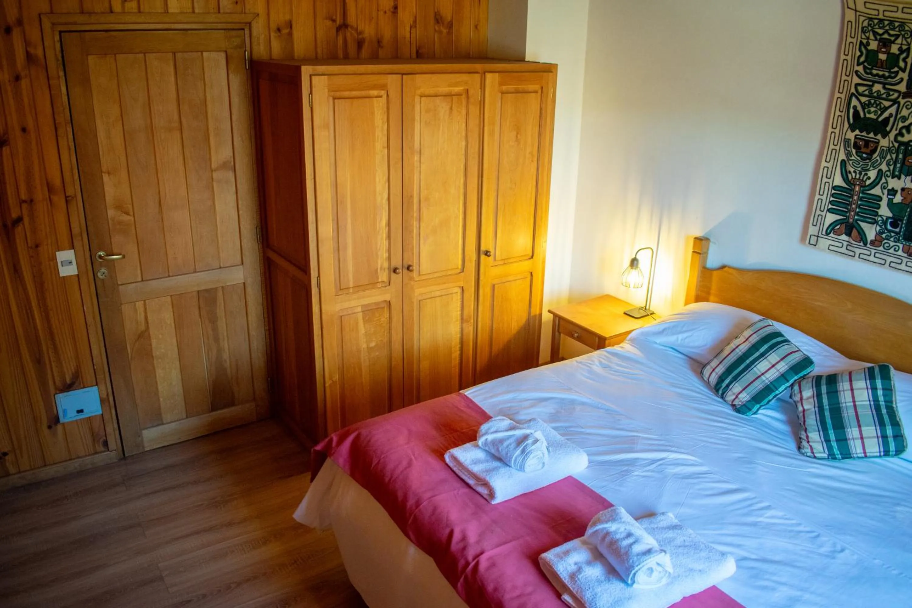 Bed in Hosteria y Cabañas Posada Quinen