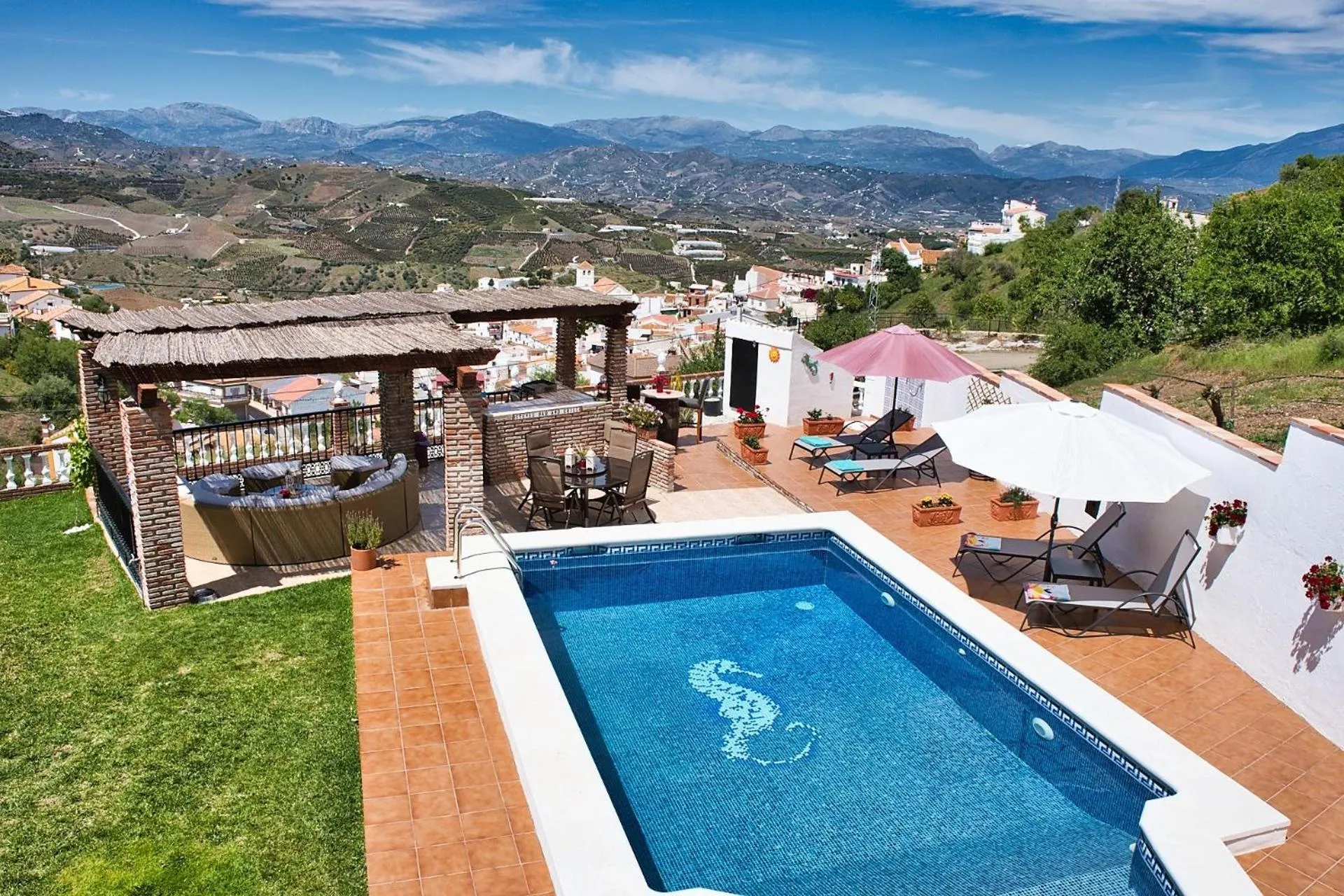Pool view in Casa las Torres B&B