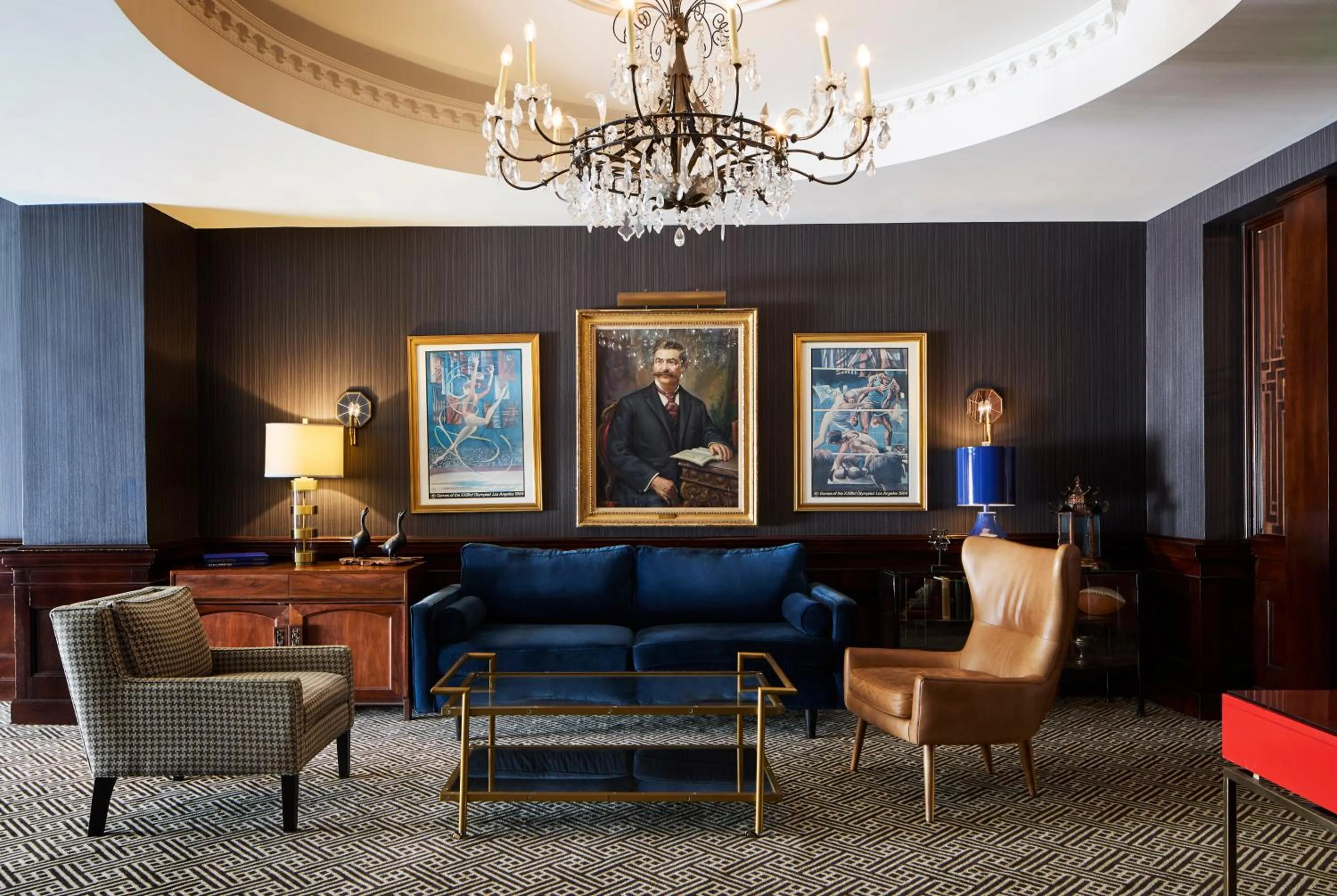 Seating area in Los Angeles Athletic Club