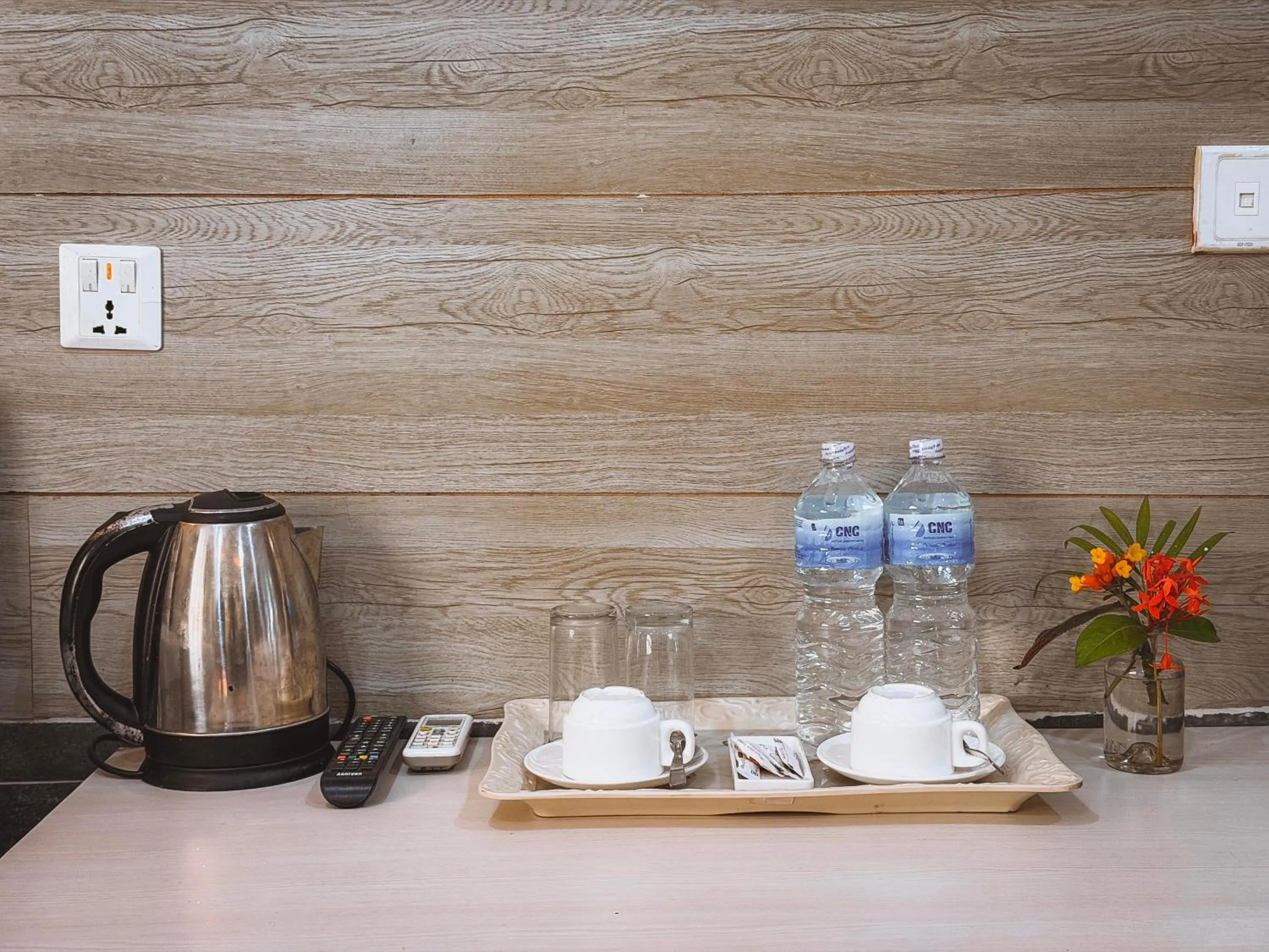 Coffee/tea facilities in Chitwan Forest Resort with swimming pool , Chitwan National Park