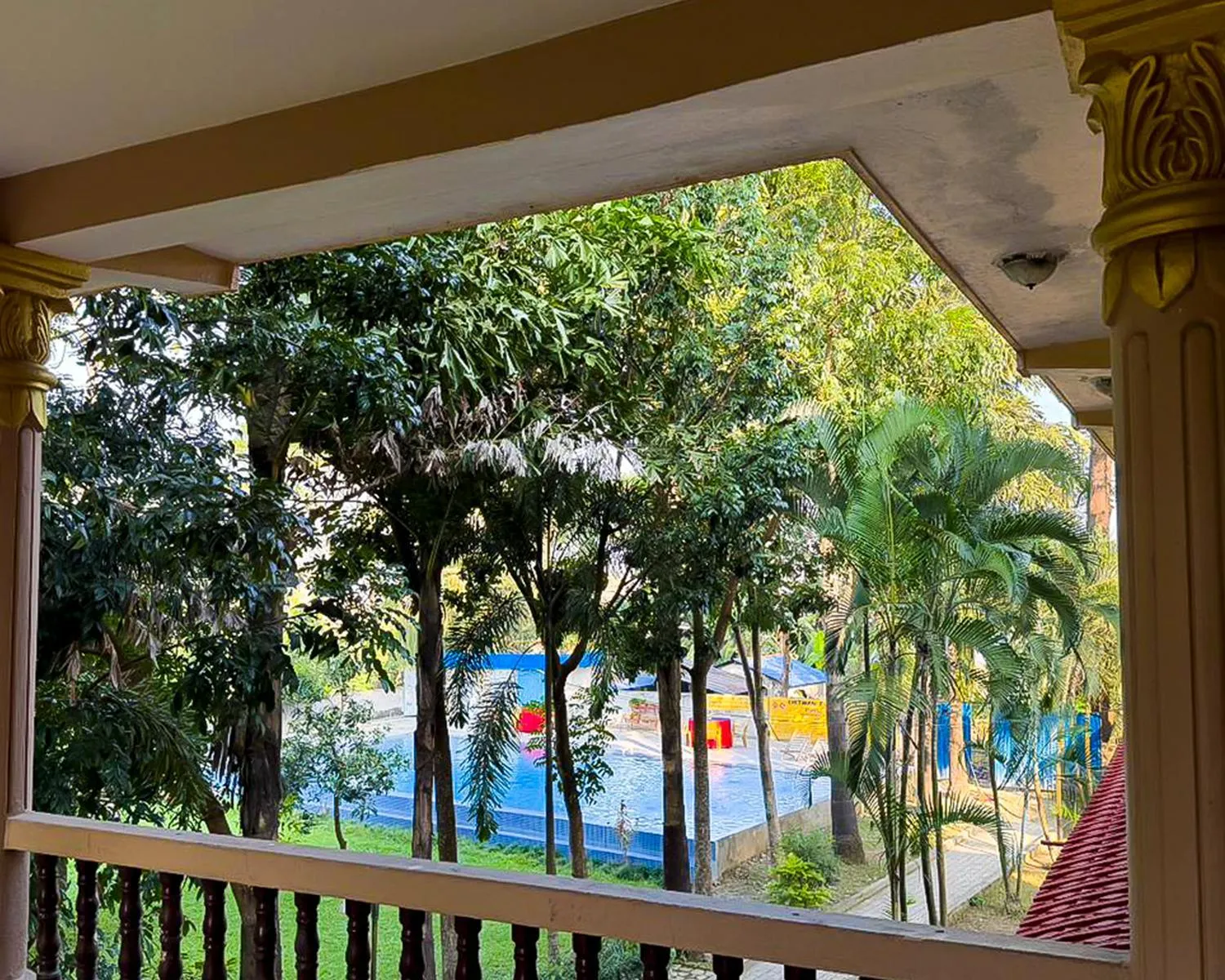 View (from property/room) in Chitwan Forest Resort with swimming pool , Chitwan National Park