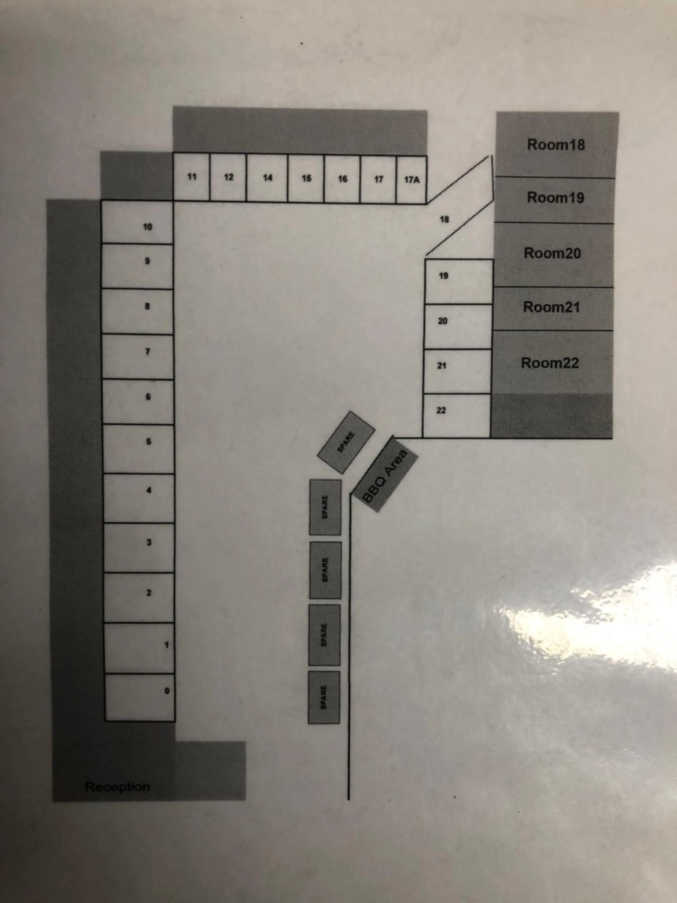 Floor plan in Highway Motor Inn Taree