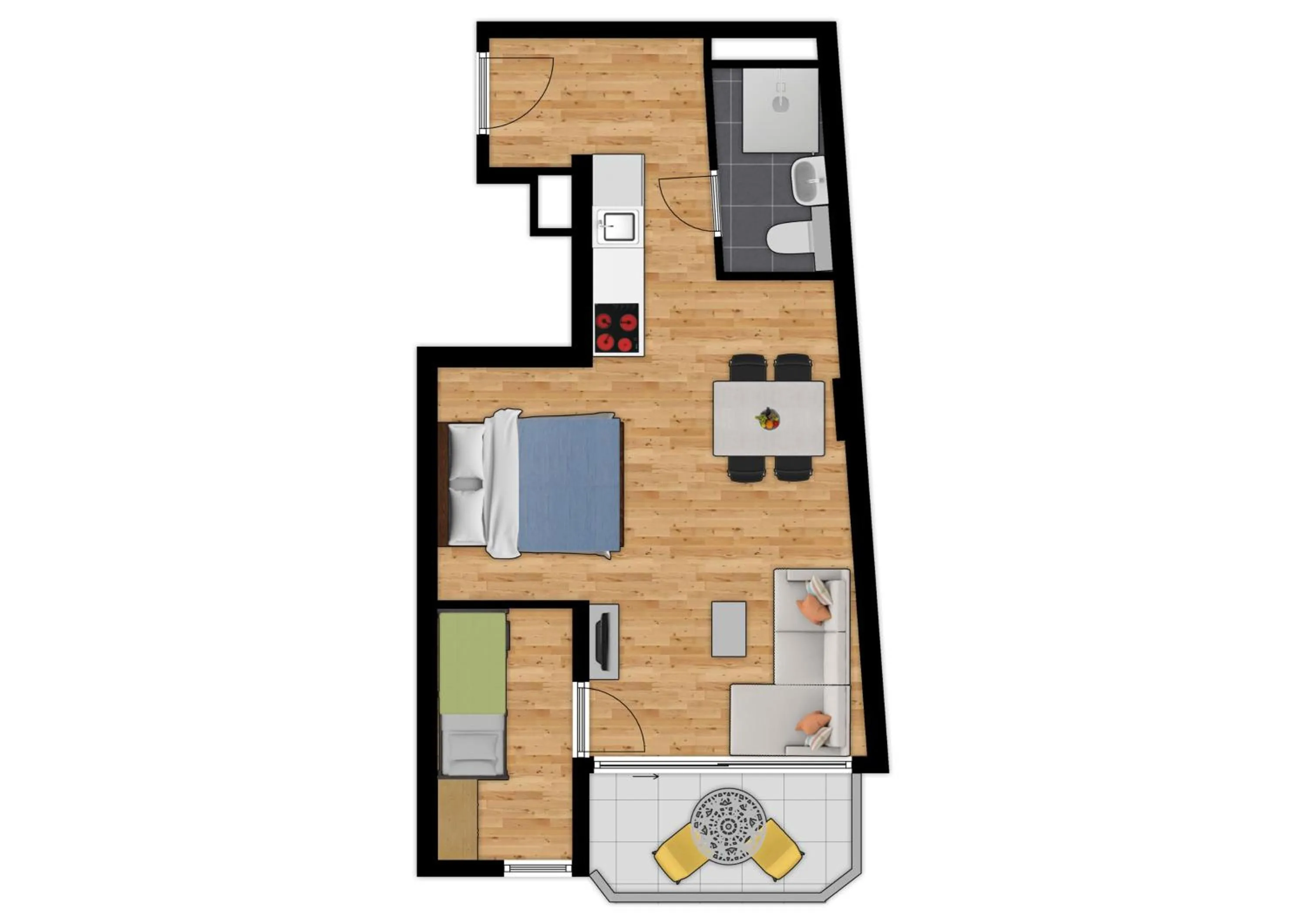 Floor plan in Holiday Suites Blankenberge