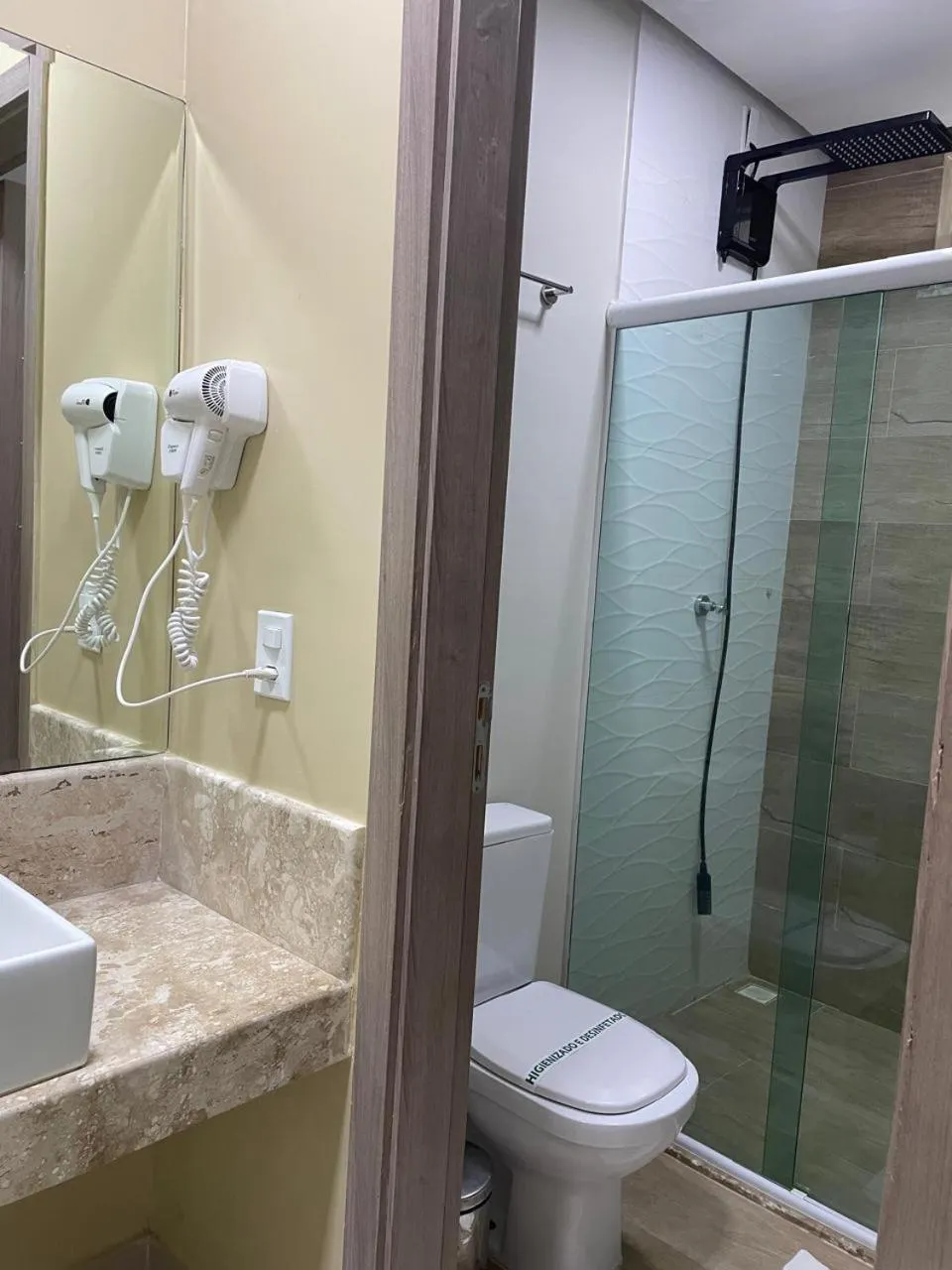 Shower in Star Hotel