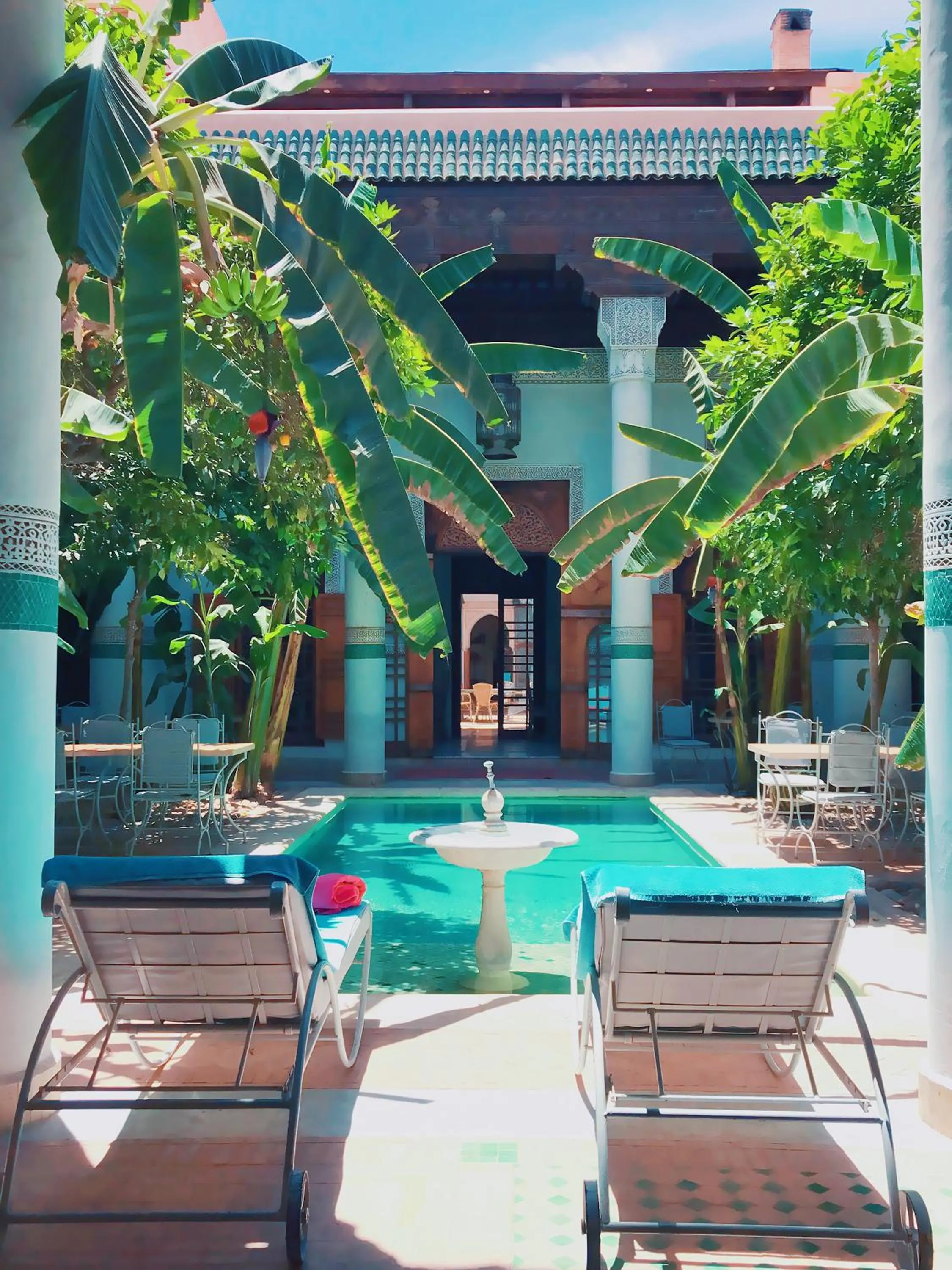 Swimming pool in Riad Slitine & Spa