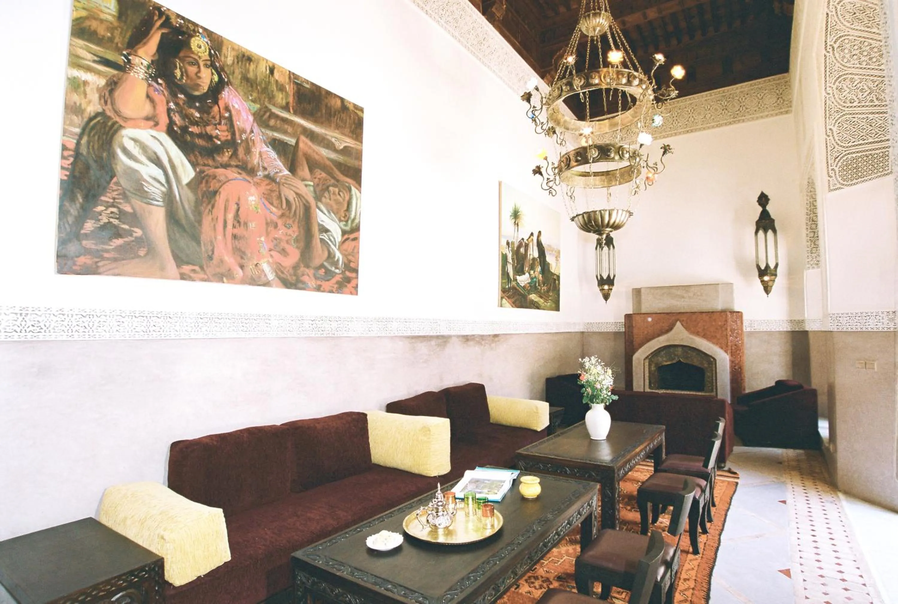 Living room in Riad Slitine & Spa