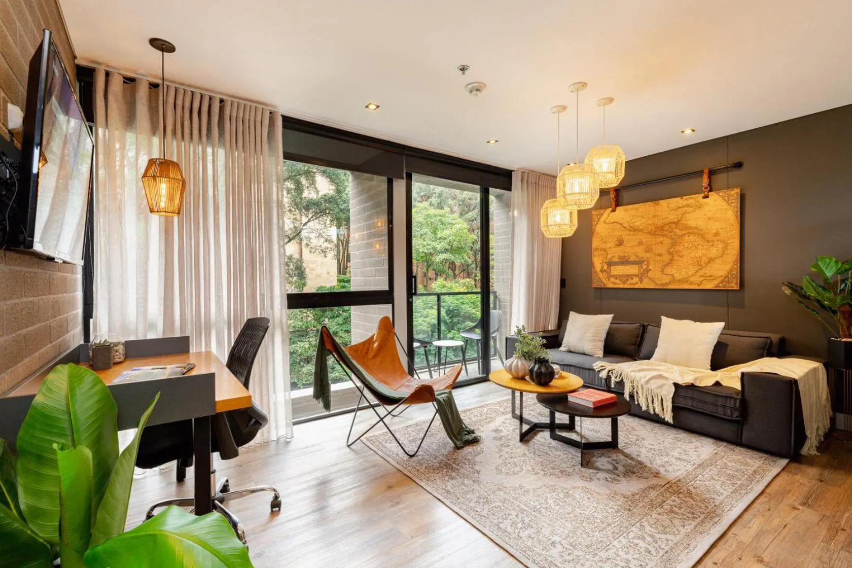 Living room in Loma Verde Aparthotel