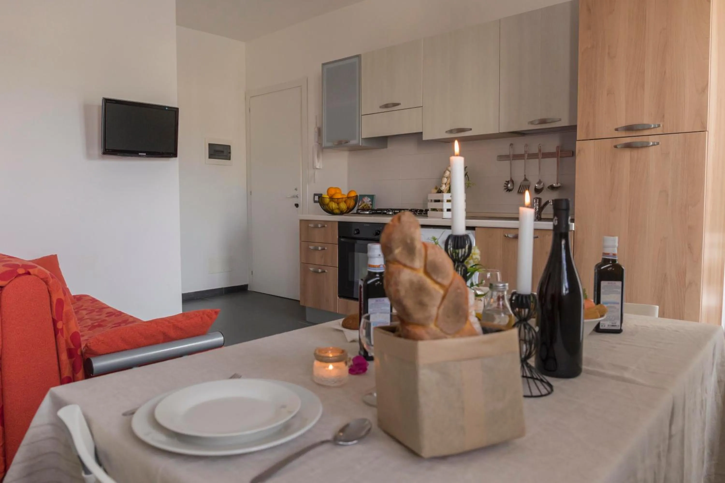 Kitchen or kitchenette in Mareinsicilia Cannamara Appartamenti