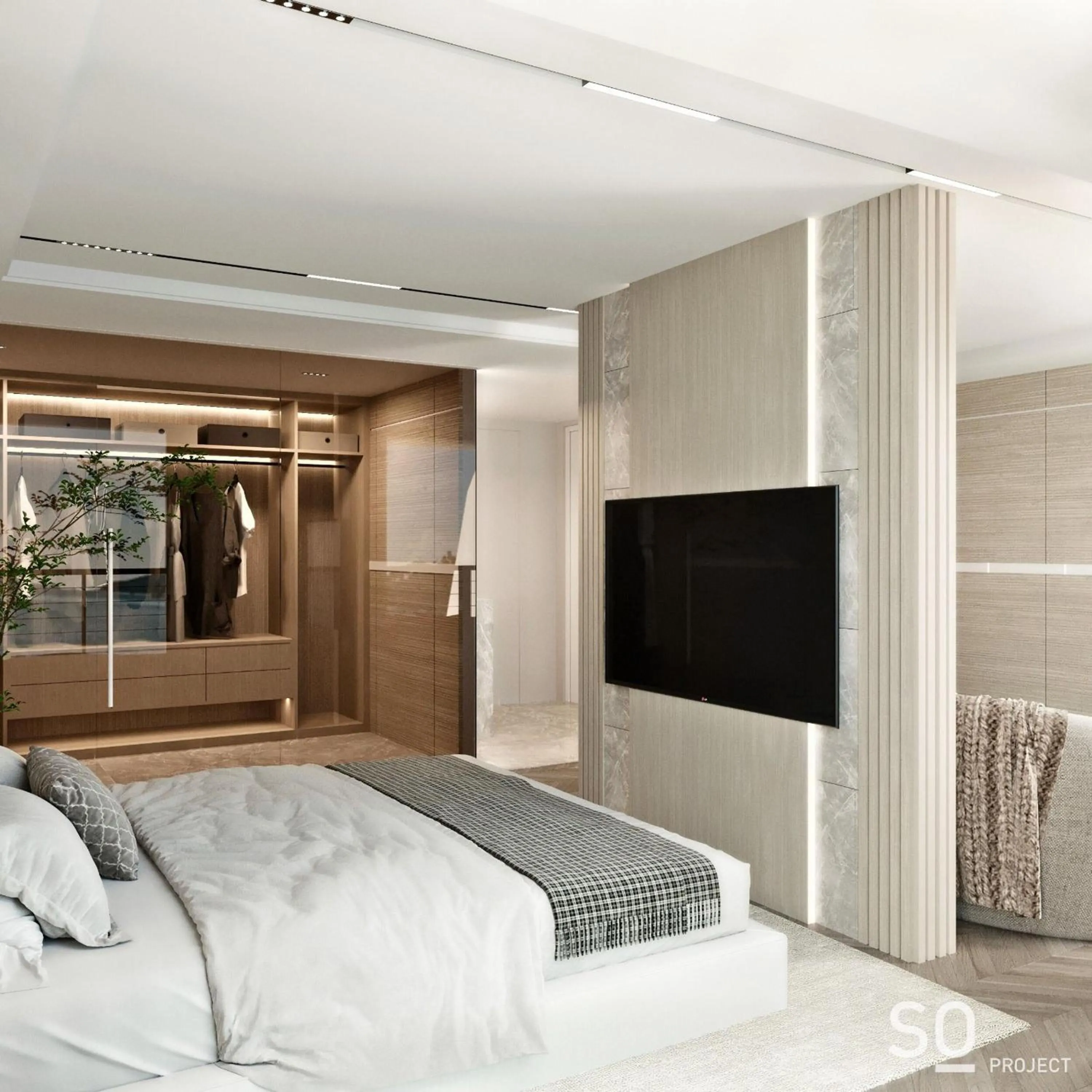 TV and multimedia, Bed in Espina Hotel