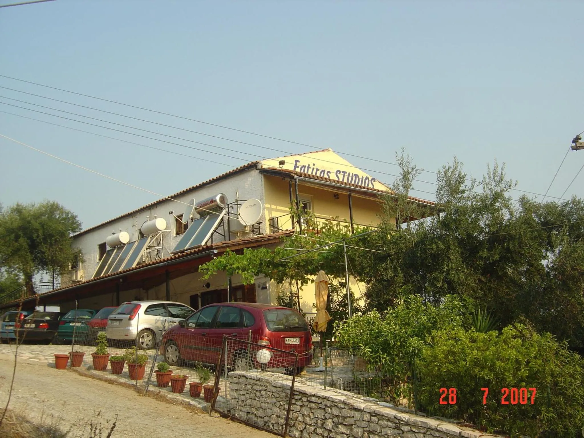 Facade/entrance in Fatiras Studios