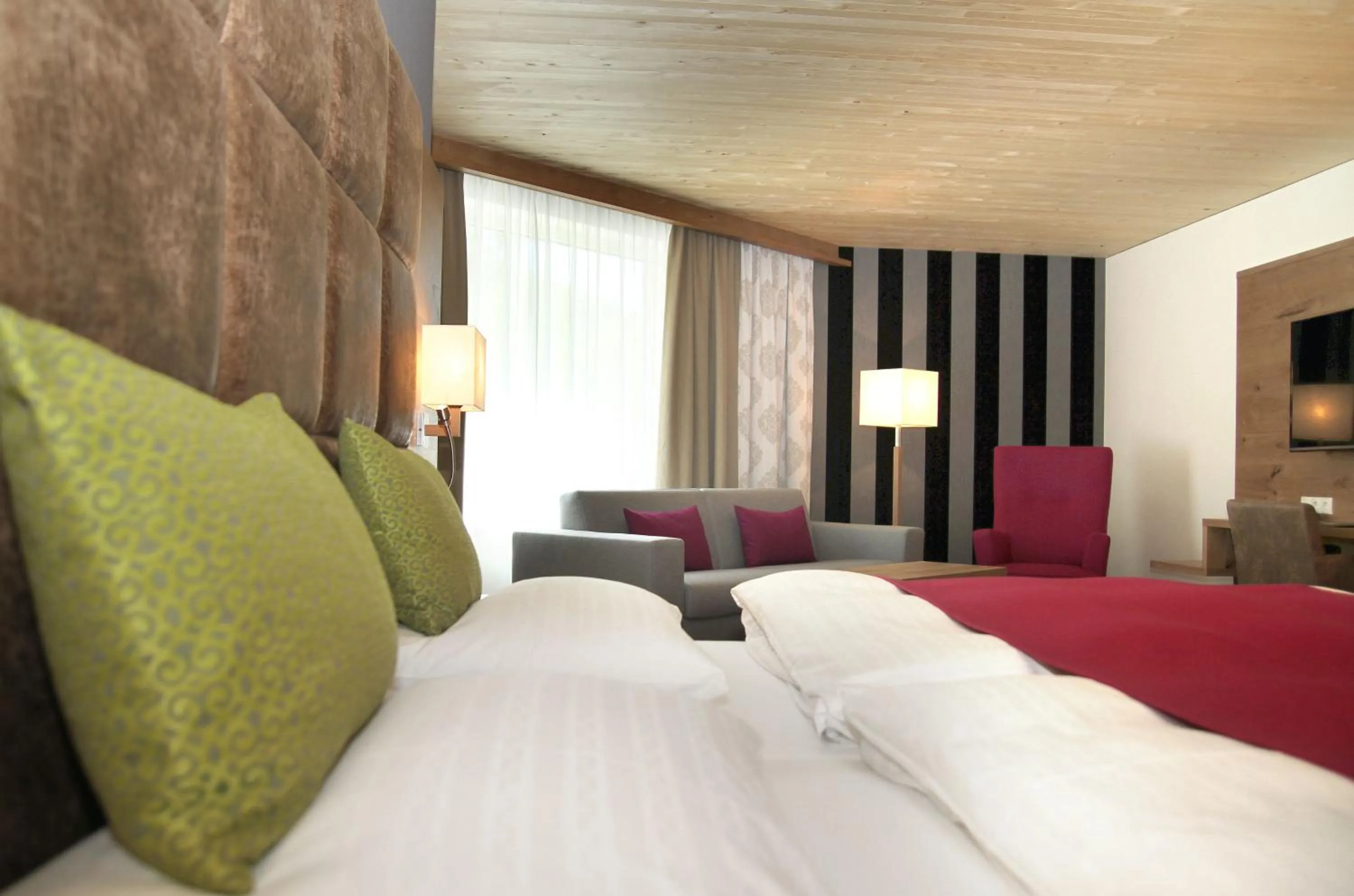 Decorative detail, Bed in Hotel Krone Langenegg