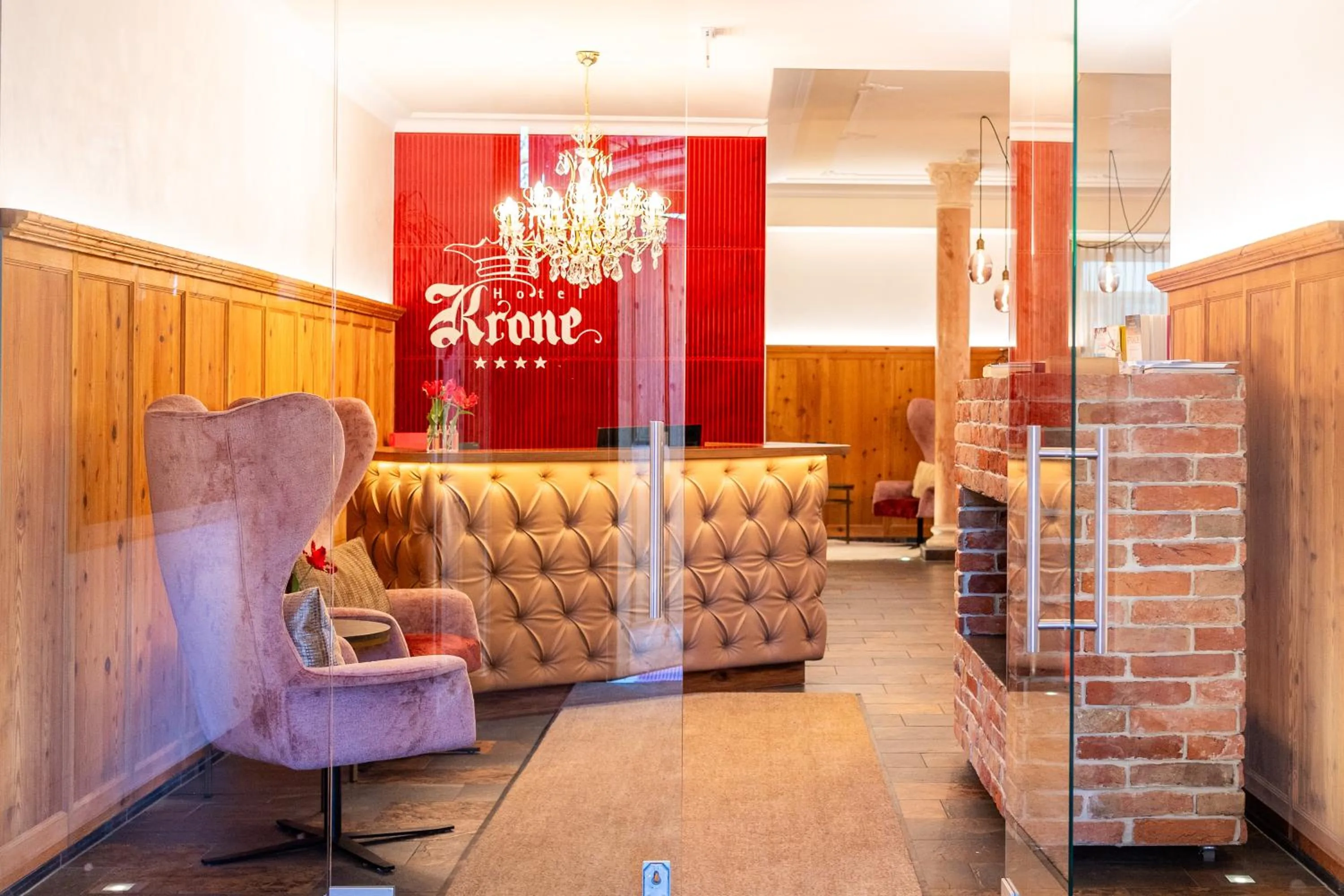 Lobby or reception in Hotel Krone Langenegg