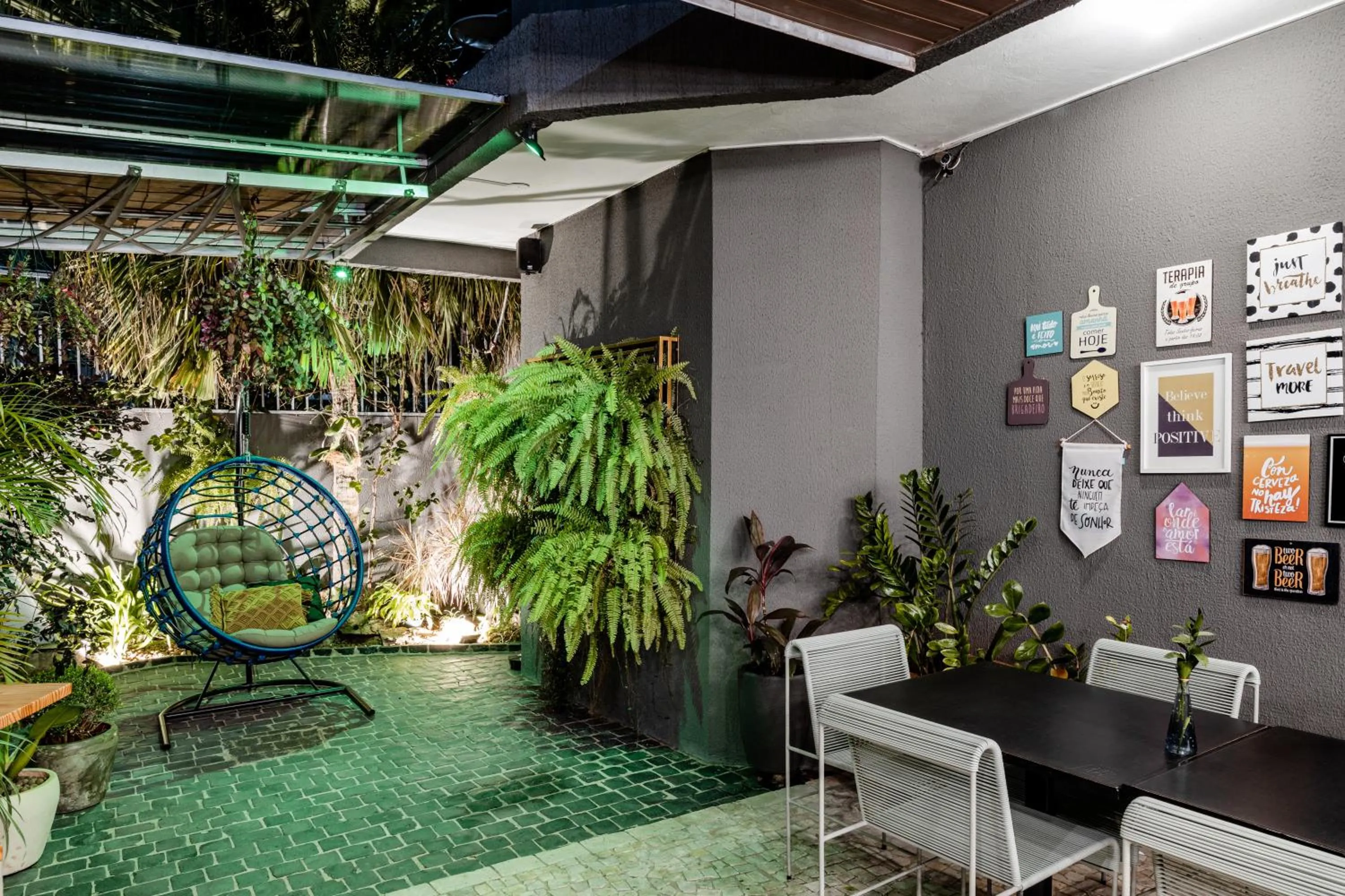 Patio in Hotel Parati Minas