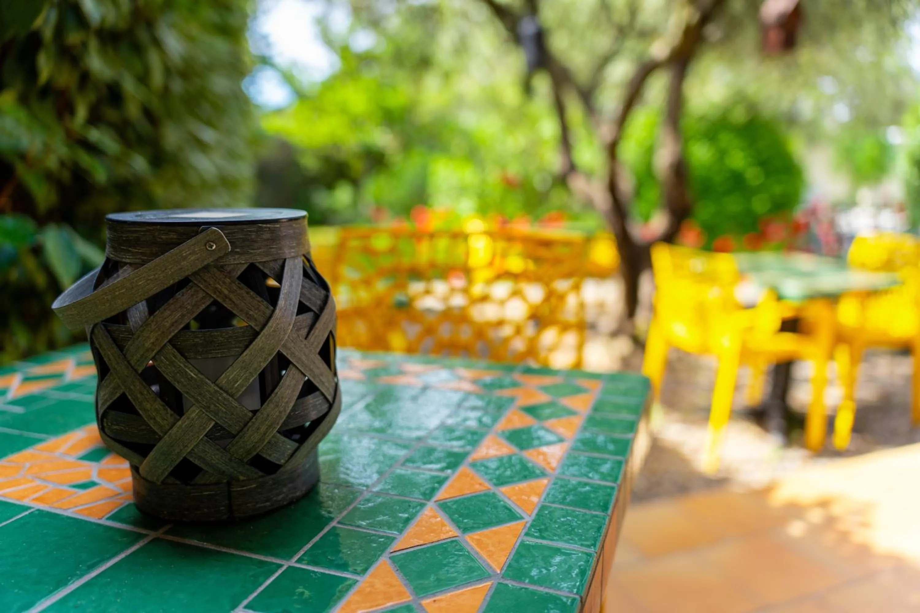 Patio in Hotel Les Oliviers