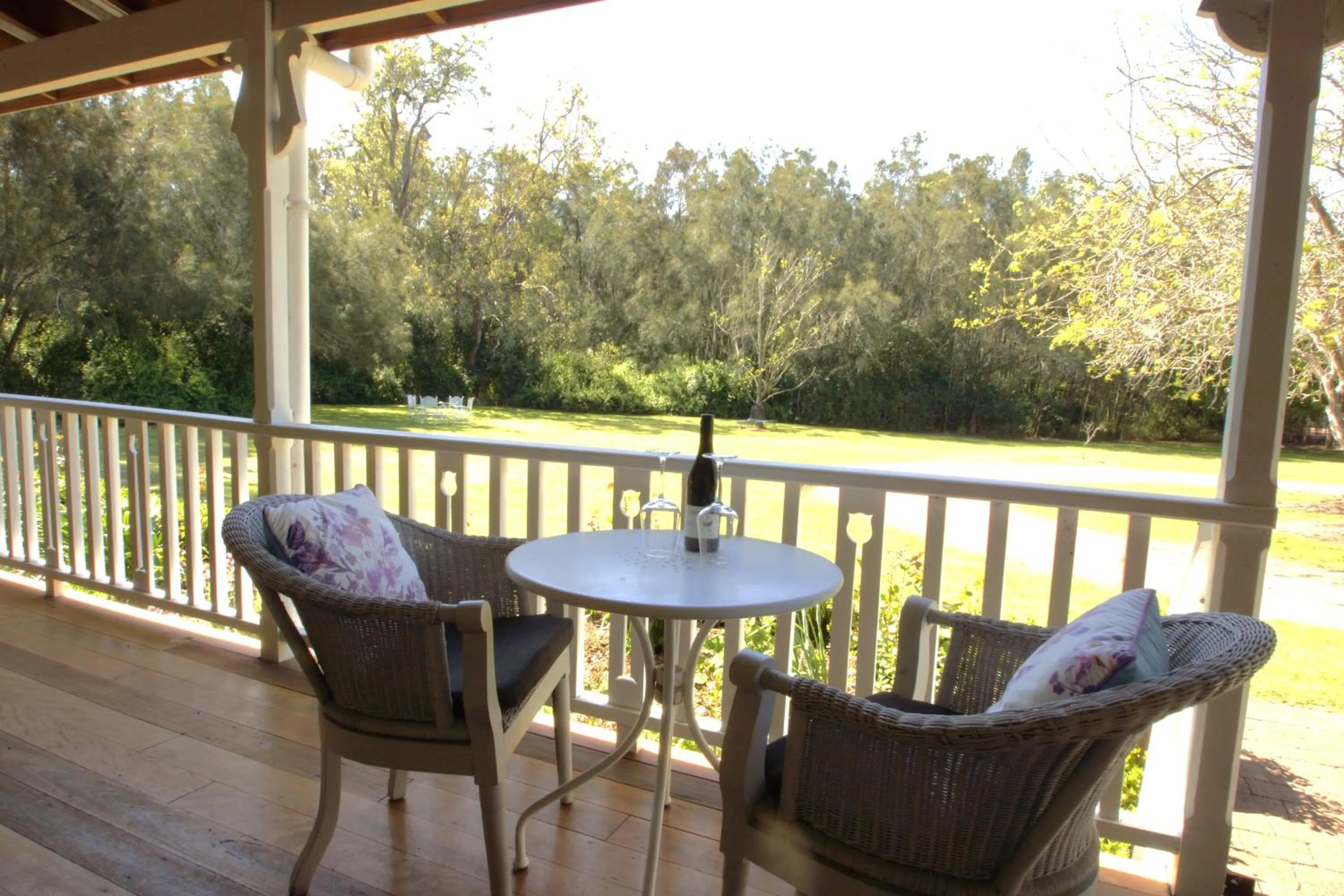 Patio in The Carriages Boutique Hotel and Vineyard