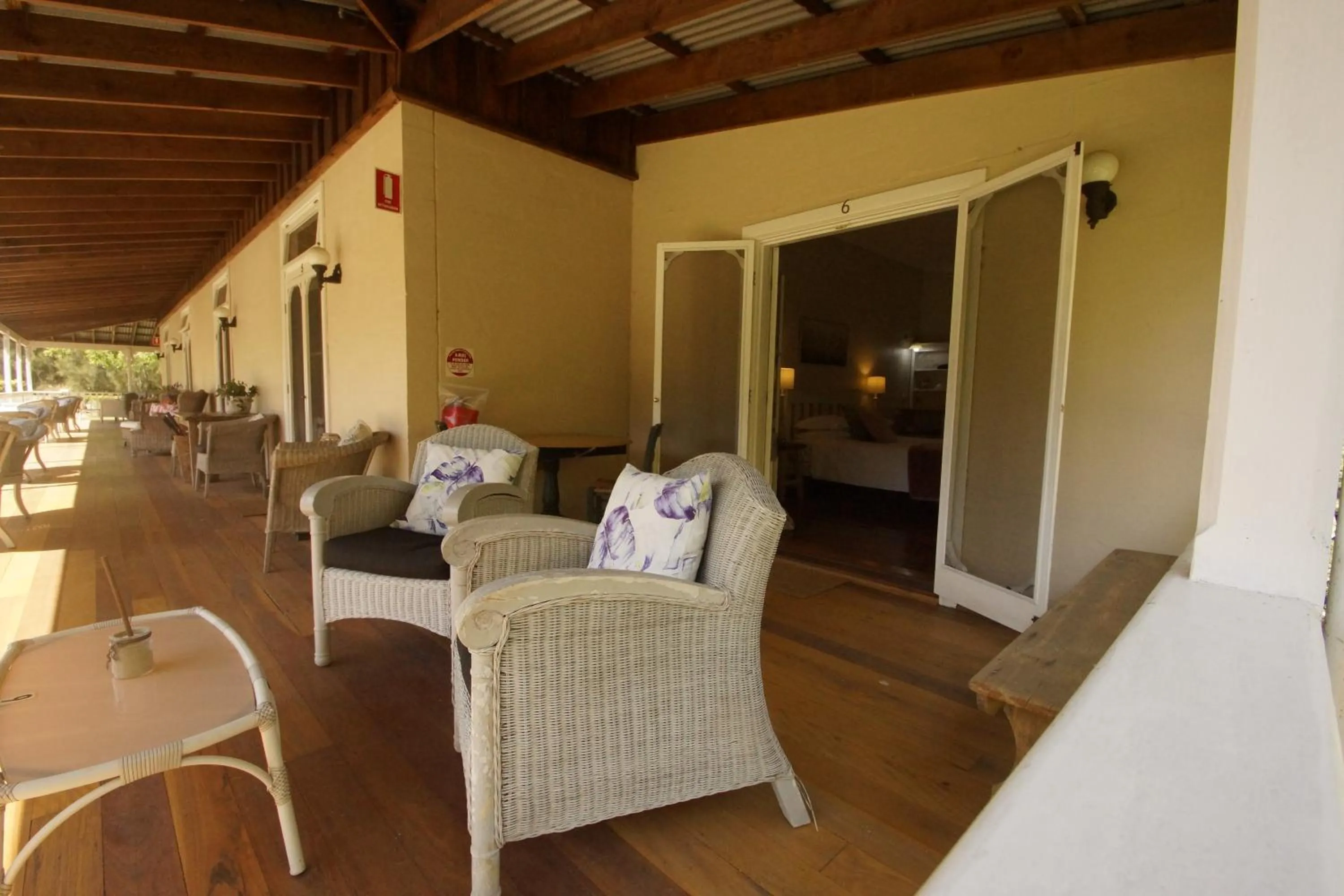 Balcony/Terrace in The Carriages Boutique Hotel and Vineyard