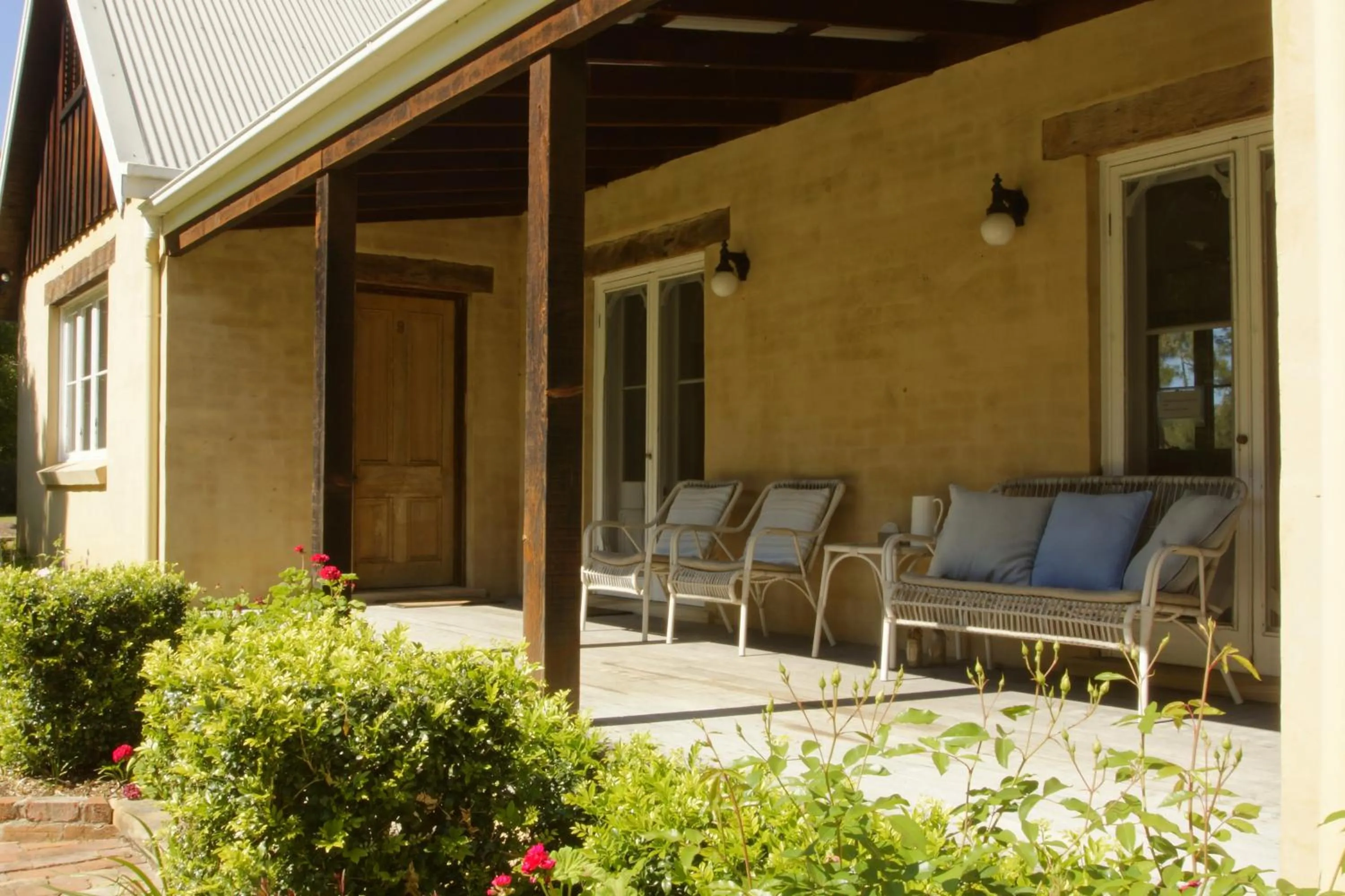 Patio in The Carriages Boutique Hotel and Vineyard